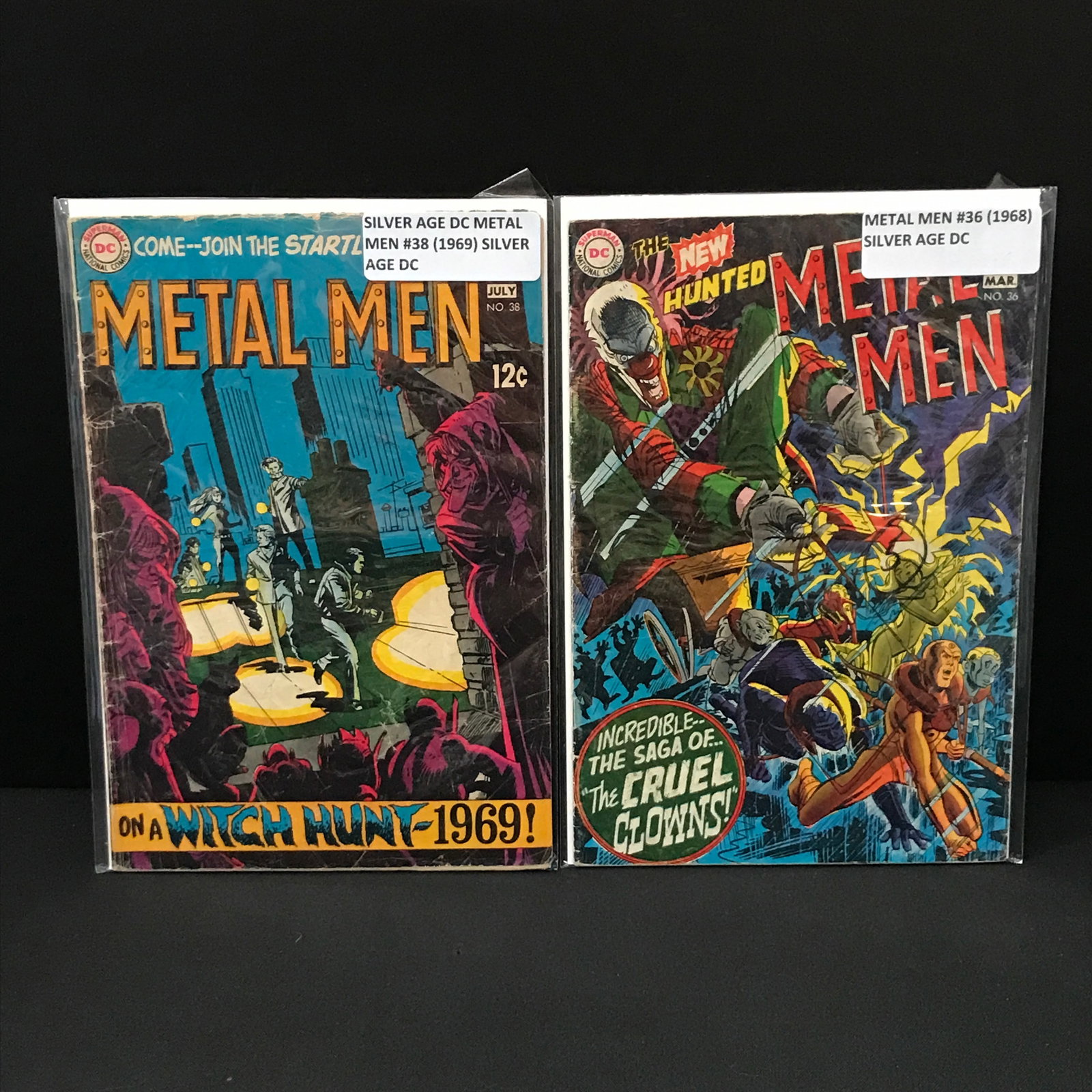 LOT OF 2 METAL MEN COMICS (1960'S) - DC COMICS: Prices are in Canadian dollars