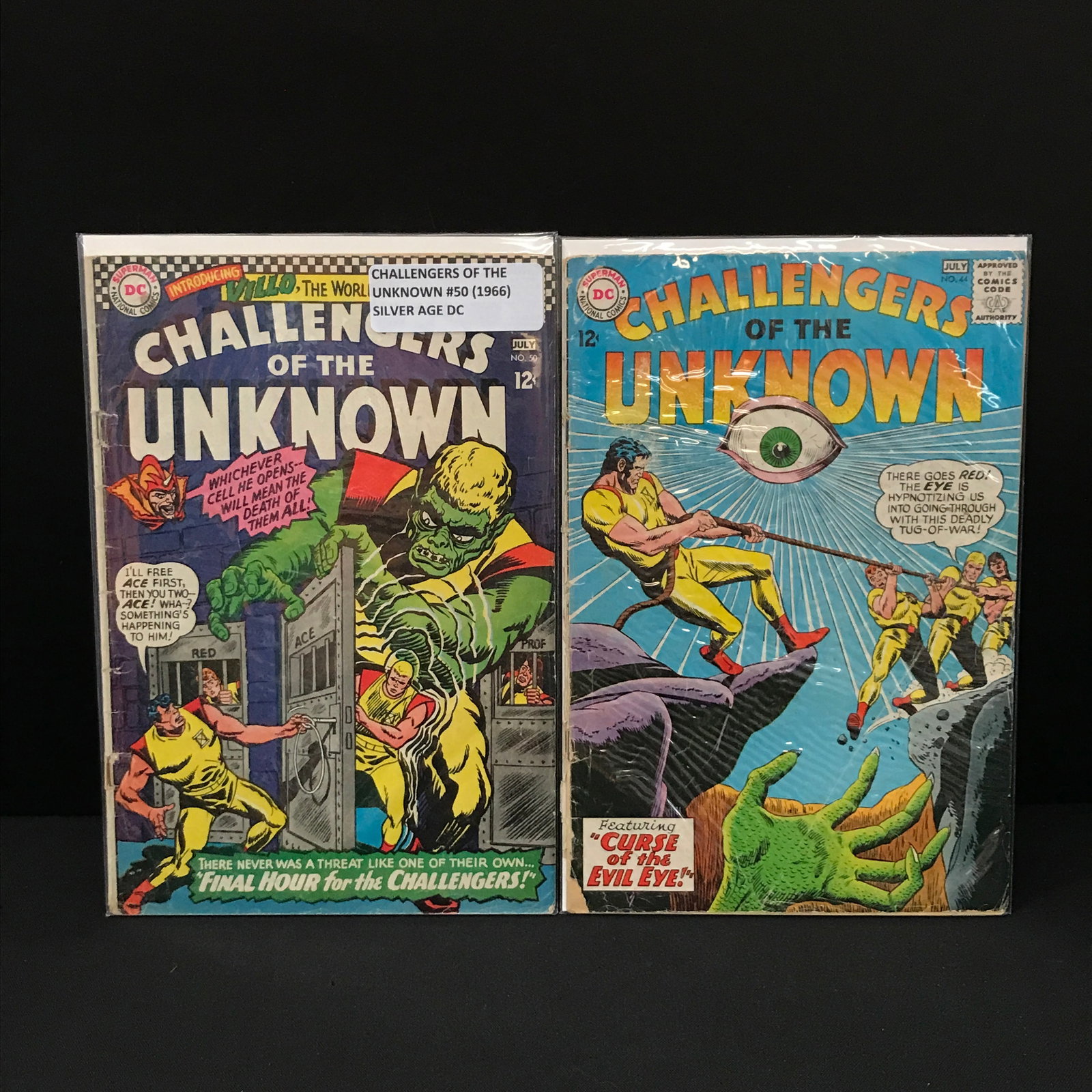LOT OF 2 CHALLENGERS OF THE UNKNOWN COMICS (1960'S) - DC COMICS: Prices are in Canadian dollars