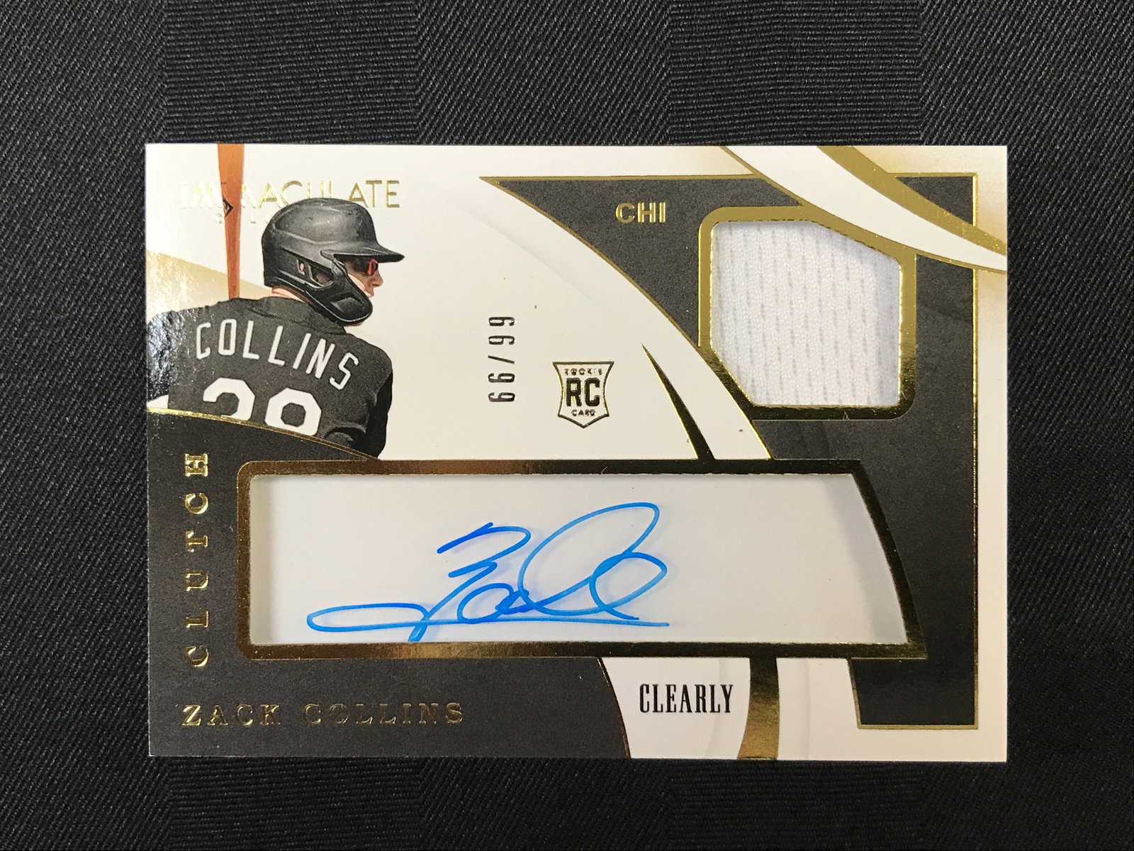 2020 PANINI IMMACULATE COLLECTION BASEBALL ZACK COLLINS SIGNED ROOKIE PATCH TRADING CARD 66/99: Prices are in Canadian dollars