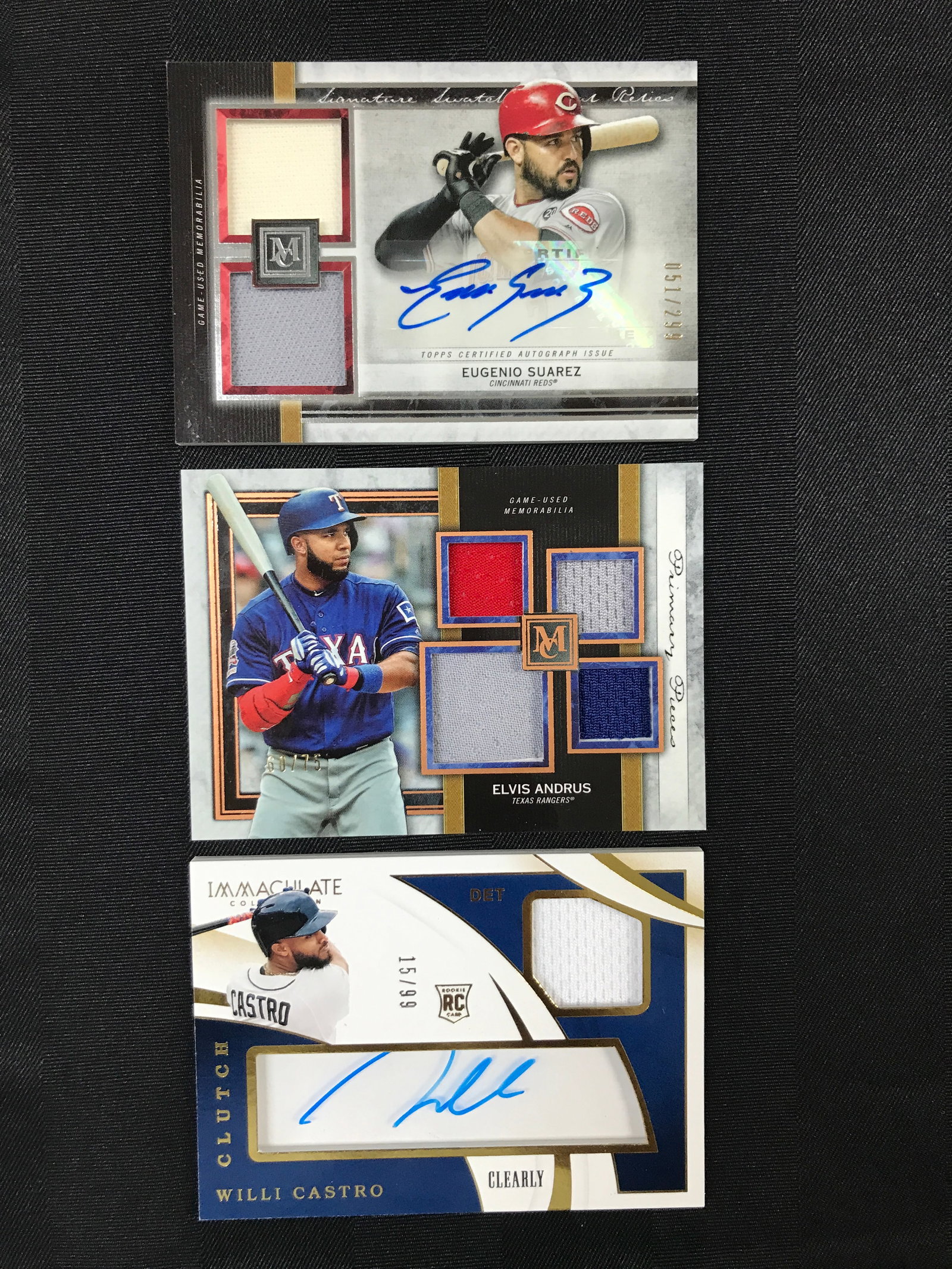 LOT OF 3 SIGNED PATCH ROOKIE TRADING CARDS INCLUDING ROOKIE 15/99: Prices are in Canadian dollars