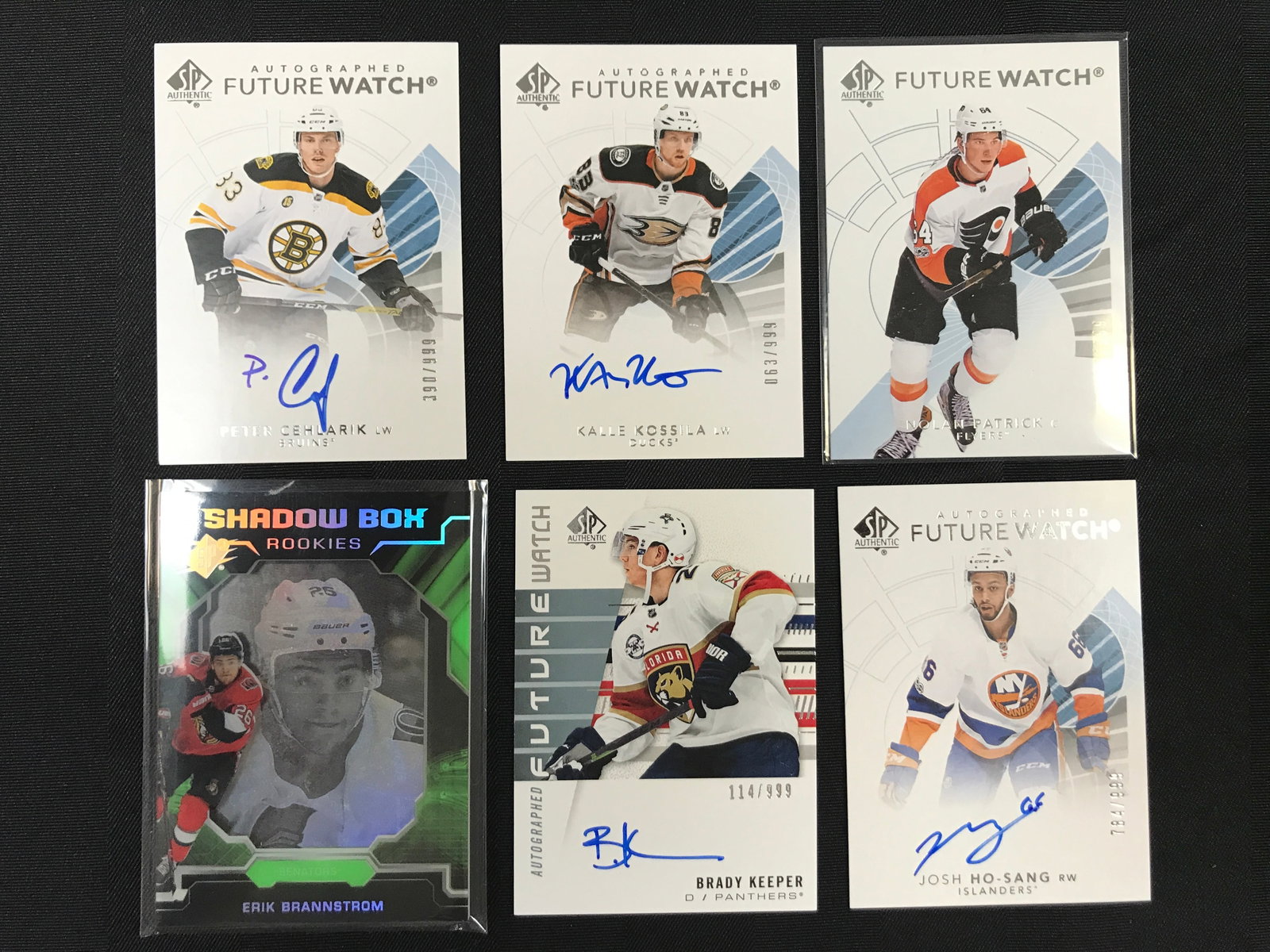 UPPER DECK SP FUTURE WATCH AUTO ROOKIE CARD LOT: Prices are in Canadian dollars