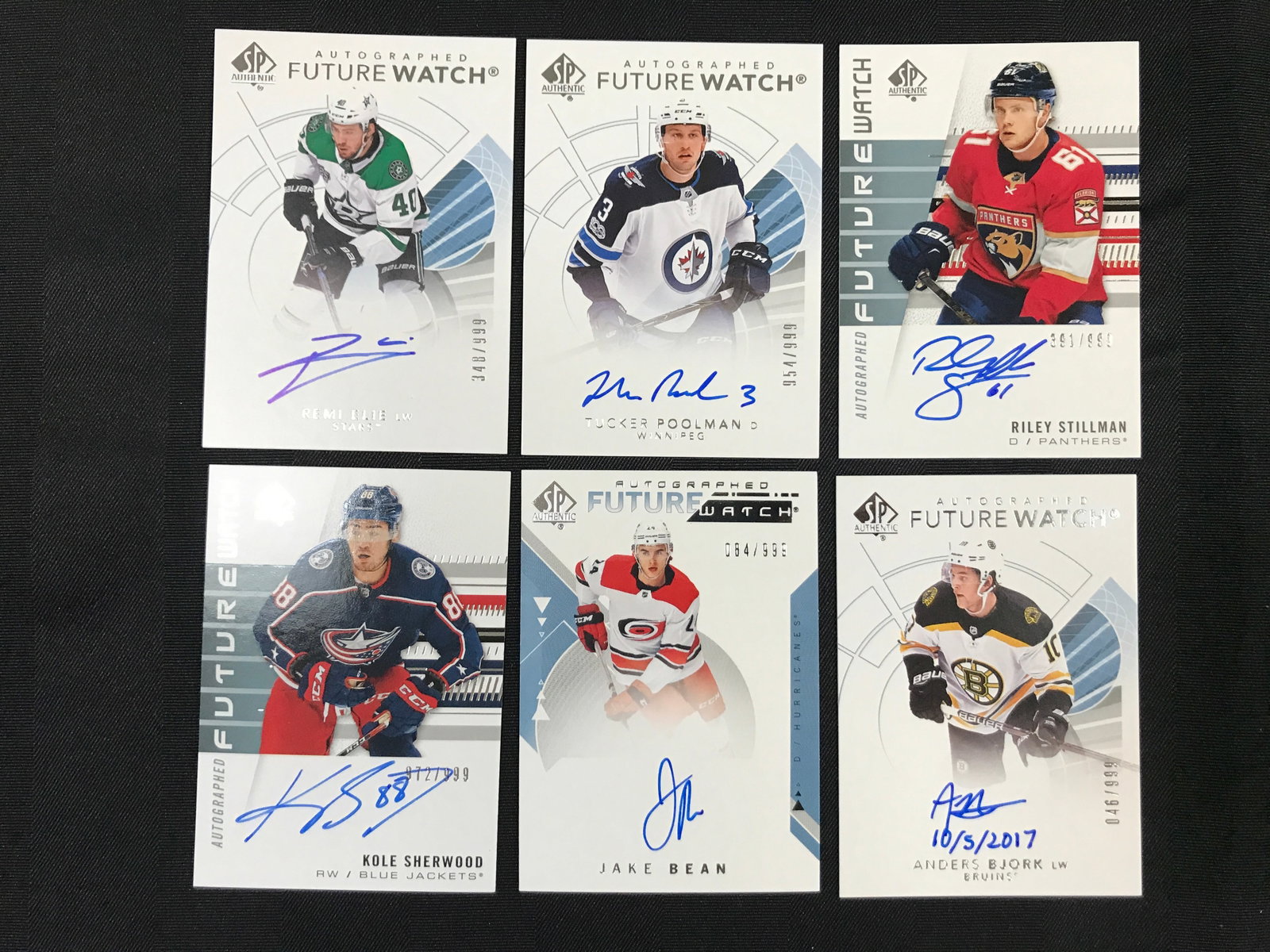 UPPER DECK SP FUTURE WATCH AUTO ROOKIE CARD LOT: Prices are in Canadian dollars