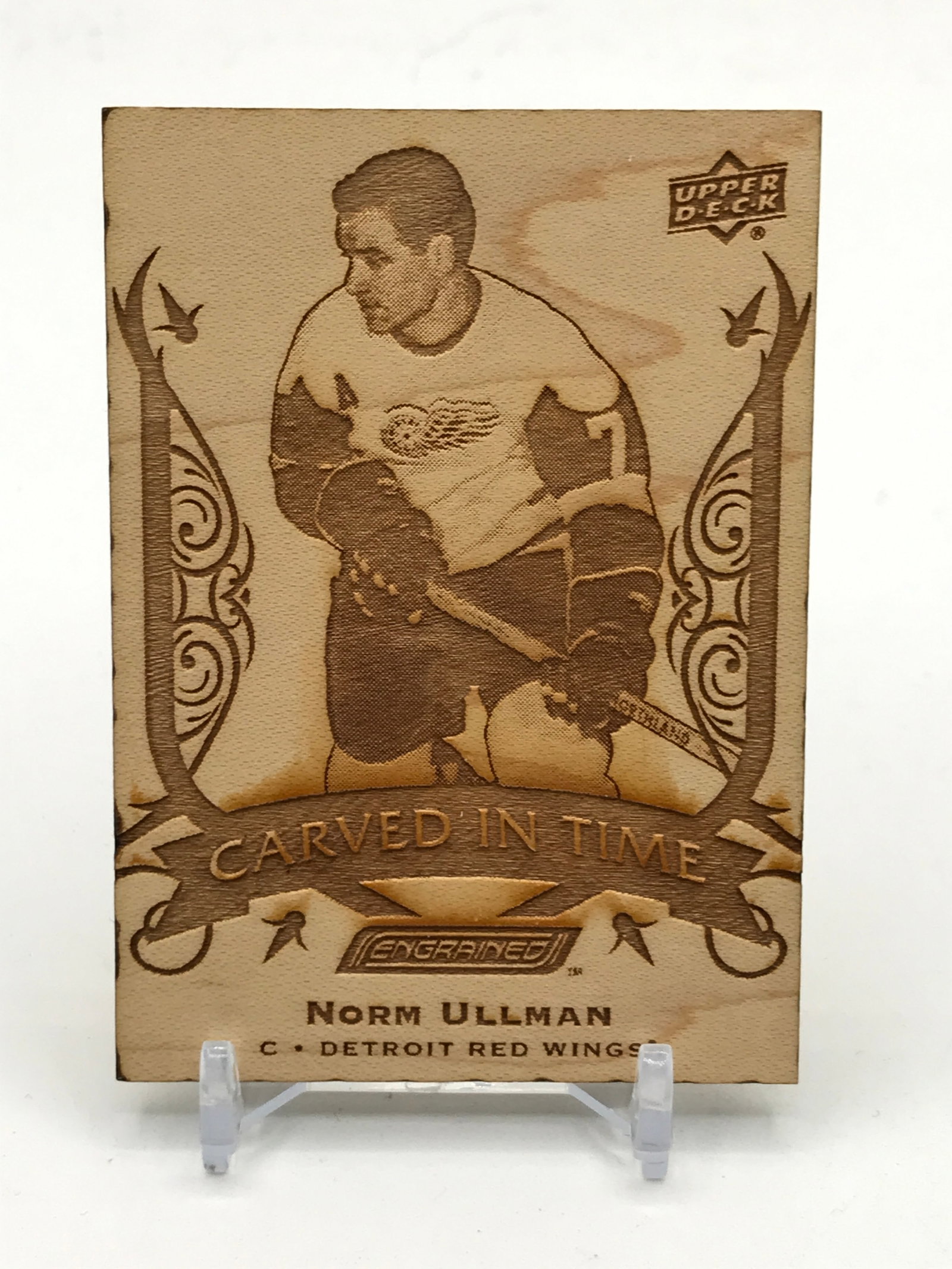 2019-20 UPPER DECK ENGRAINED HOCKEY NORM ULLMAN CARVED IN TIME TRADING CARD: Prices are in Canadian dollars