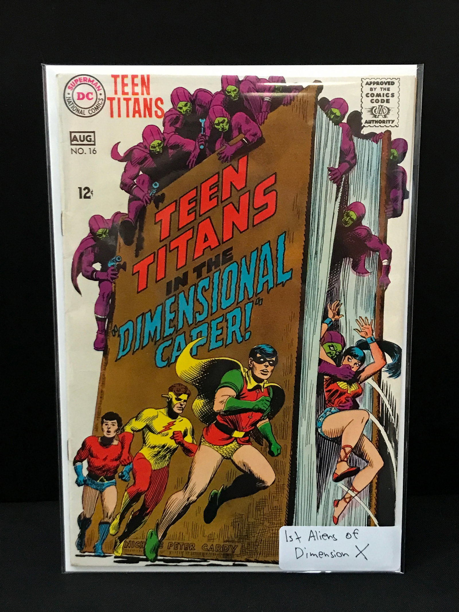 TEEN TITANS #16 1ST ALIENS OF DIMENSION X - DC COMICS: Prices are in Canadian dollars