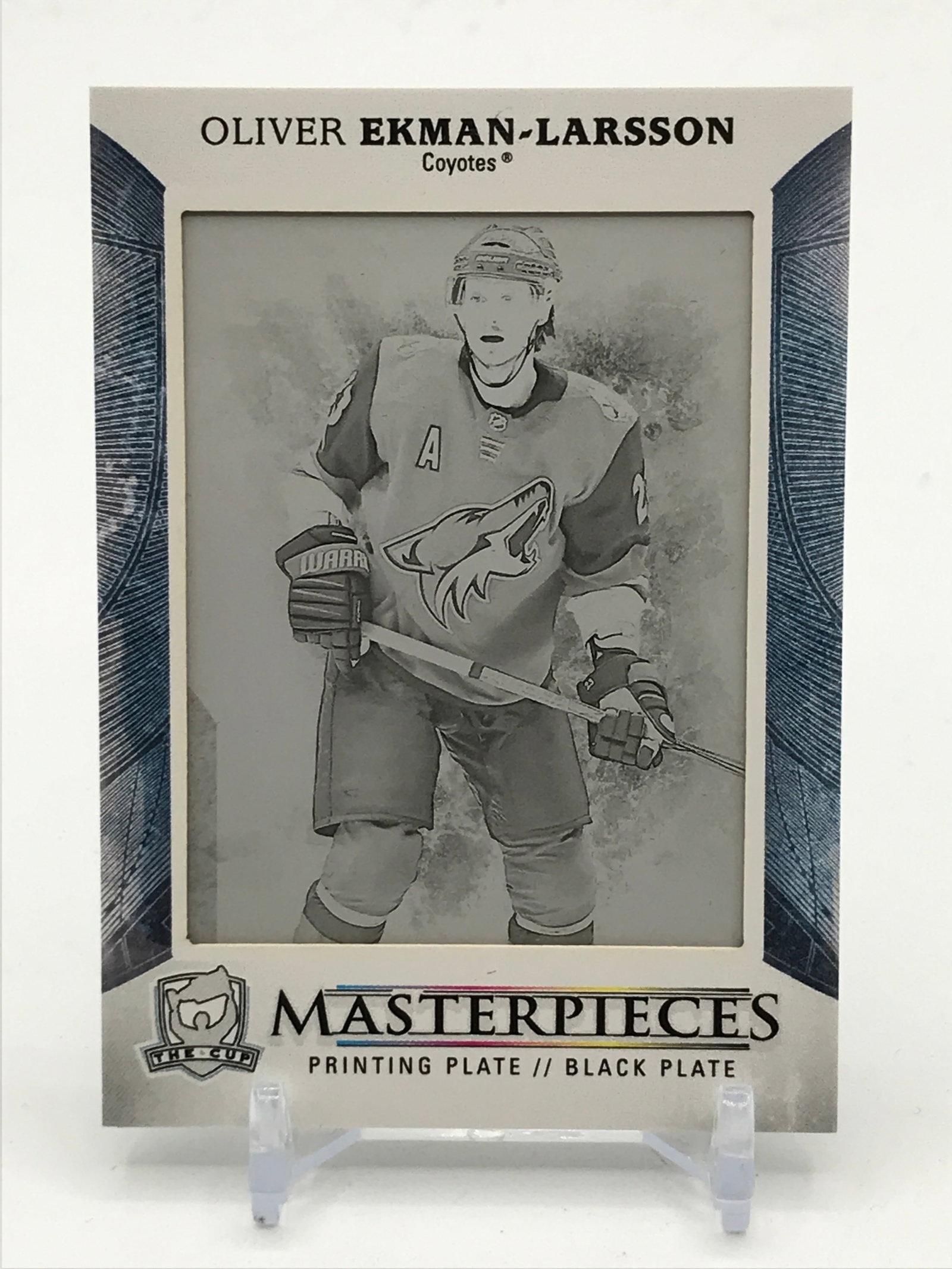 2017-18 UPPER DECK THE CUP HOCKEY OLIVER EKMAN-LARRSON BLACK PLATE MASTERPIECES TRADING CARD 1/1: Prices are in Canadian dollars