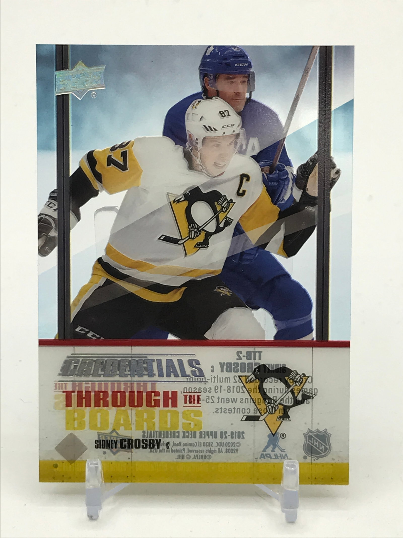 2019 UPPER DECK CREDENTIALS SIDNEY CROSBY CLEAR: Prices are in Canadian dollars