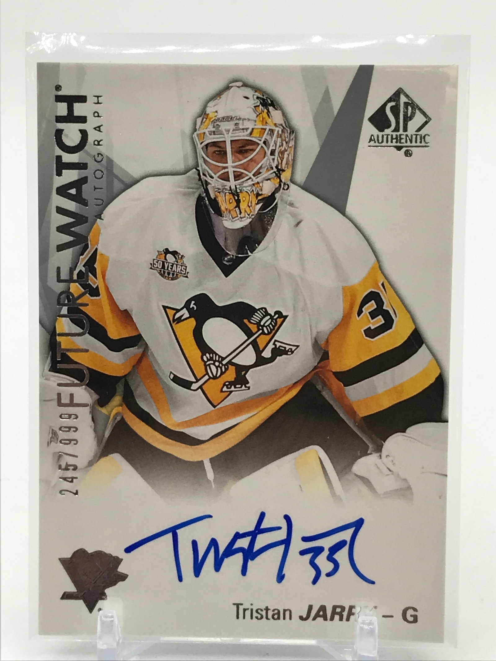 2019 UPPER DECK SP TRISTAN JARRY FUTURE WATCH AUTO 245/99: Prices are in Canadian dollars