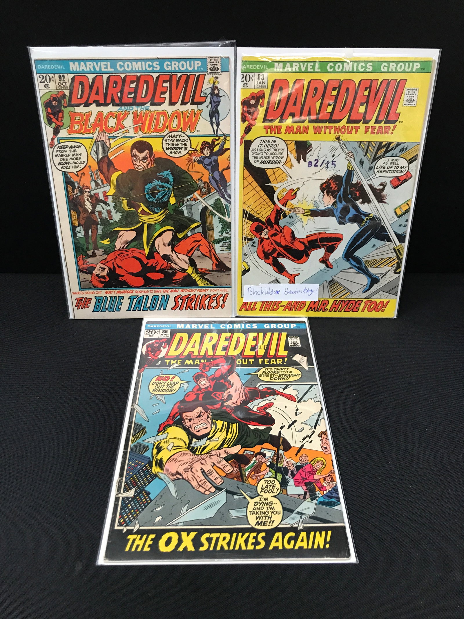 LOT OF 3 DAREDEVIL COMICS - MARVEL COMICS (1 of 1)