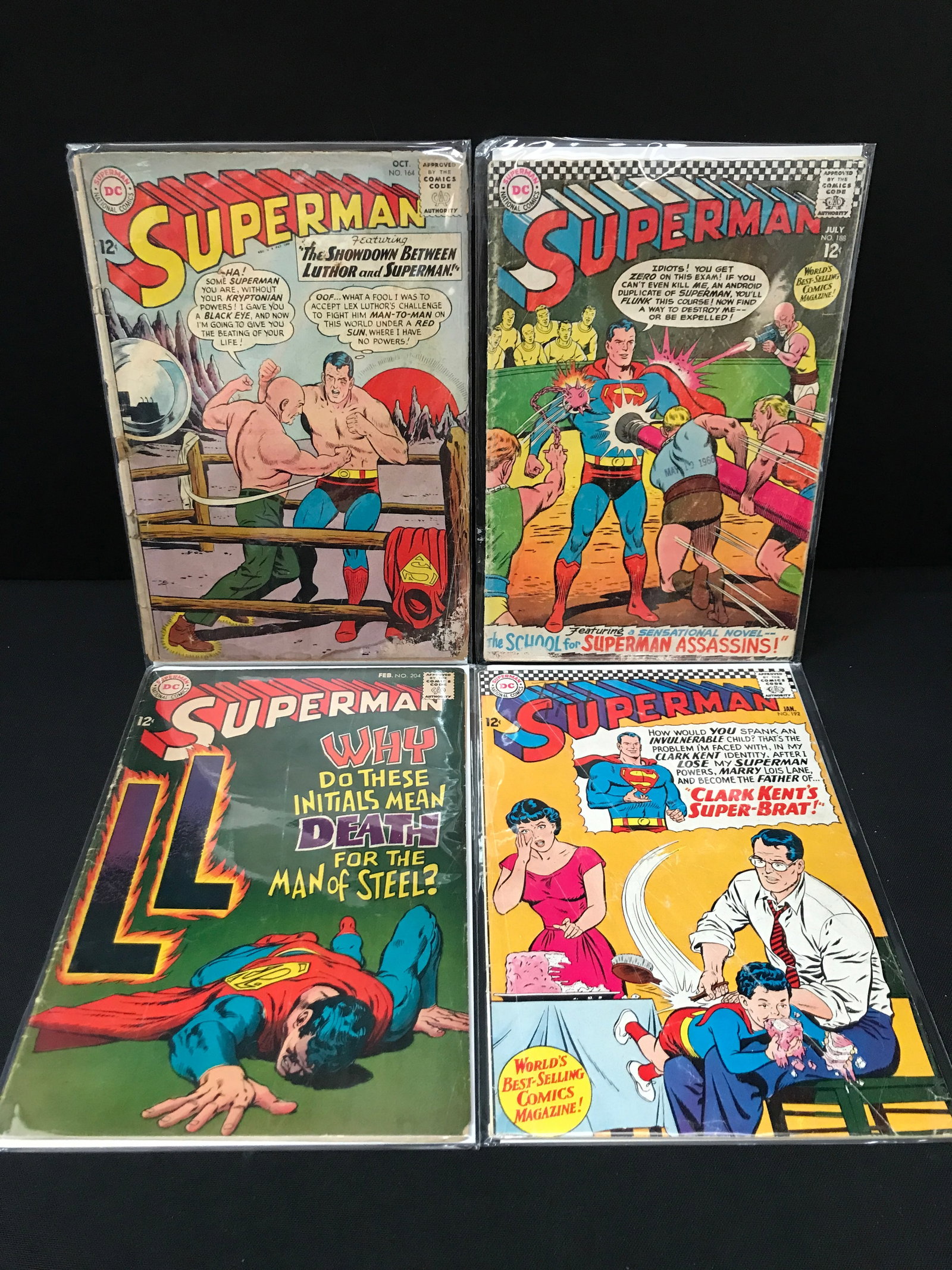 LOT OF 4 SILVER AGE SUPERMAN COMICS - DC COMICS: Prices are in Canadian dollars