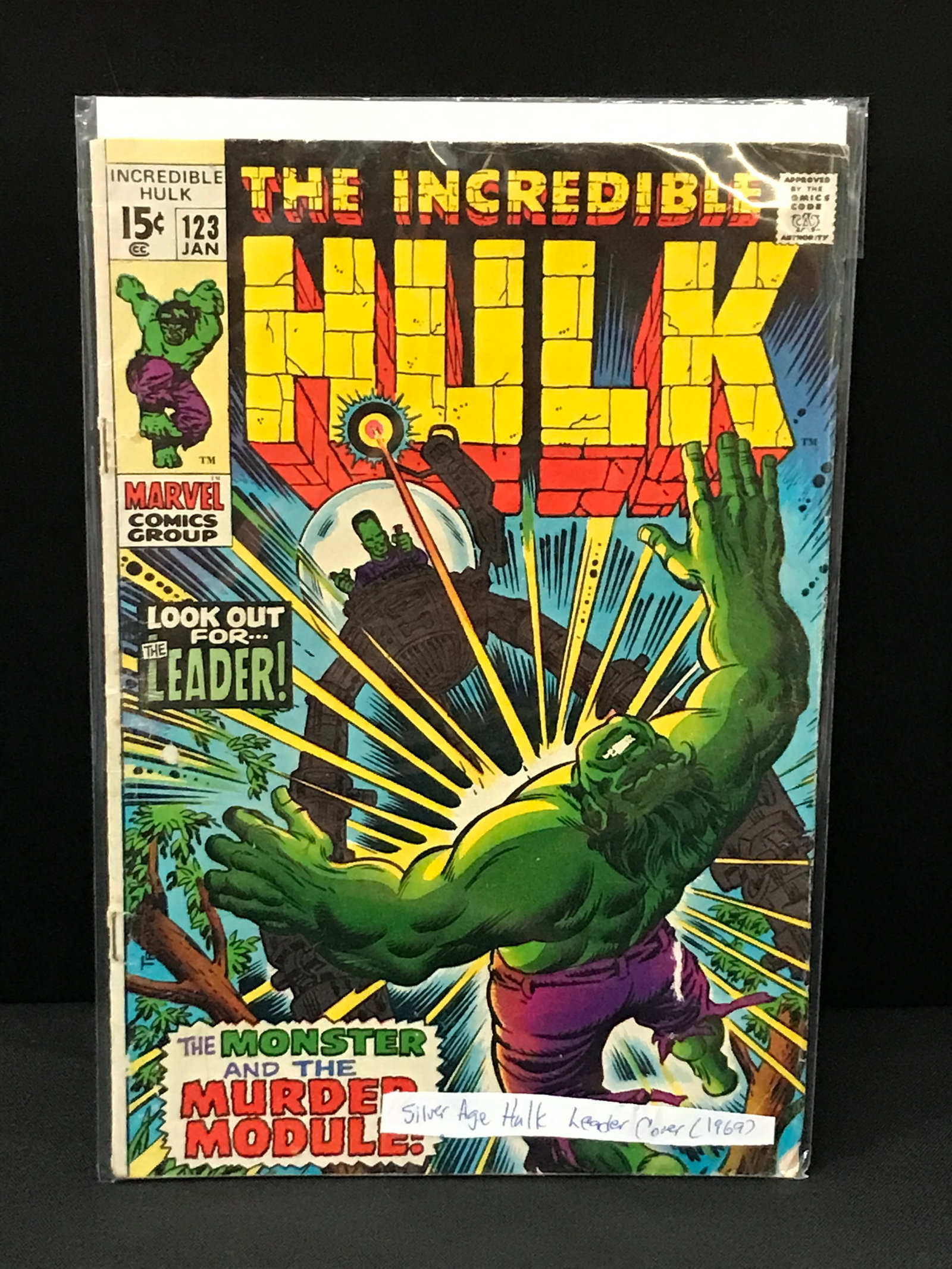THE INCREDIBLE HULK #123 (1969) - MARVEL COMICS (1 of 1)