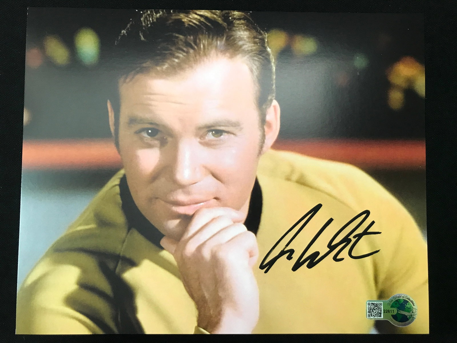 WILLIAM SHATNER SIGNED STAR TREK 8X10 - WWOC COA: Prices are in Canadian dollars