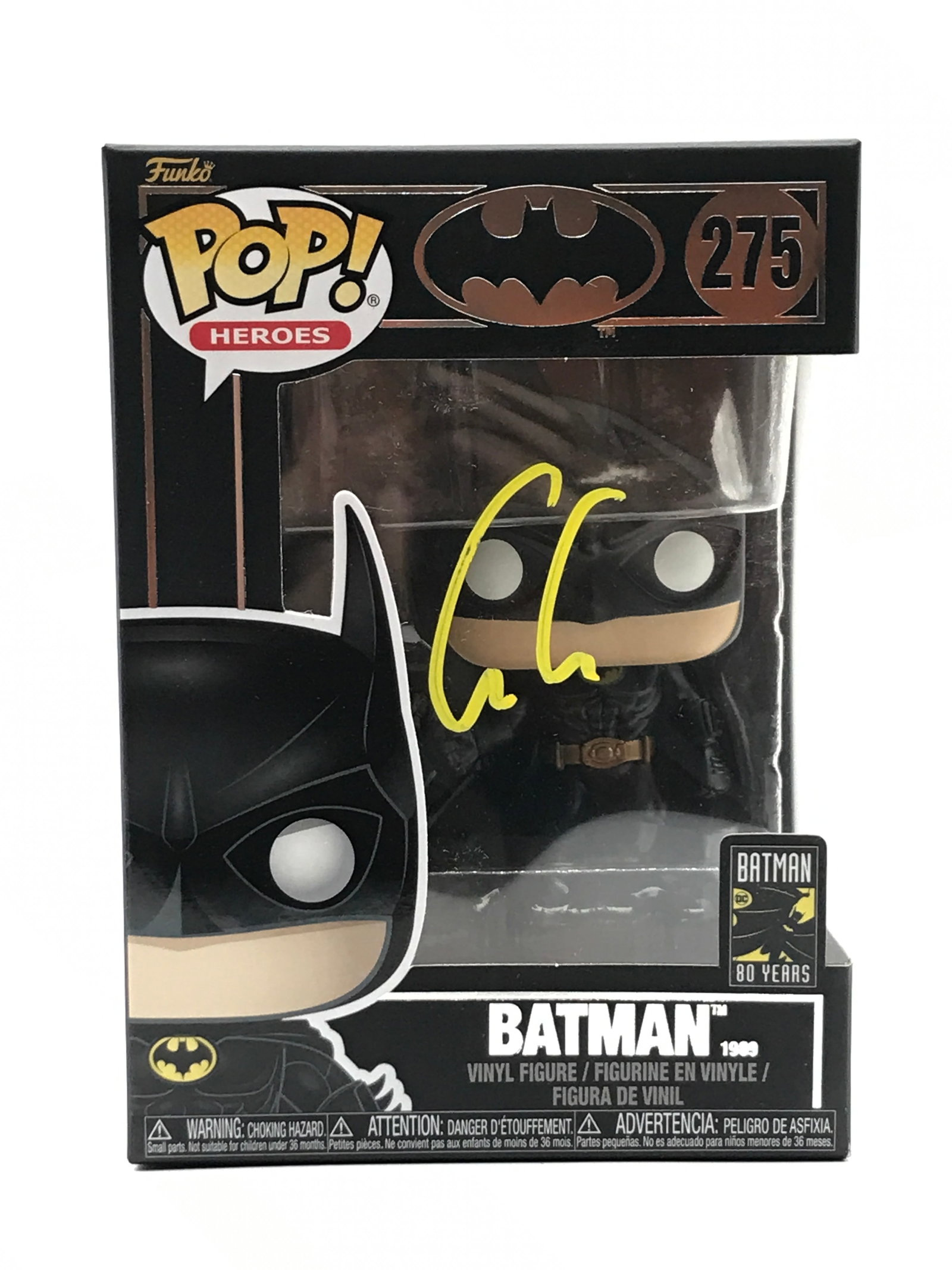 GEORGE CLOONEY SIGNED BATMAN FUNKO POP - KB COA: Prices are in Canadian dollars