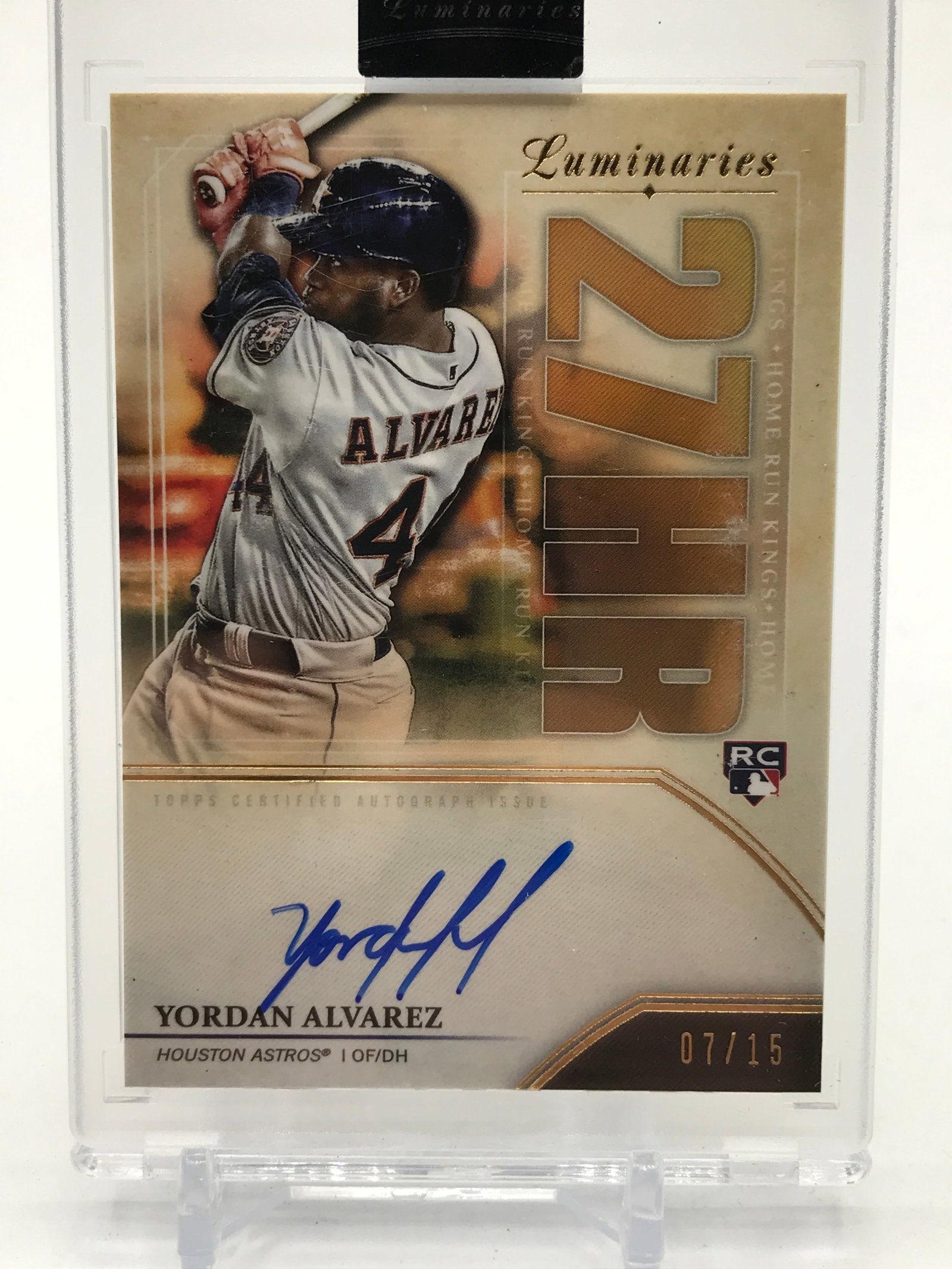 2020 TOPPS LUMINARIES YORDAN ALVAREZ ROOKIE AUTO 7/15: Prices are in Canadian dollars