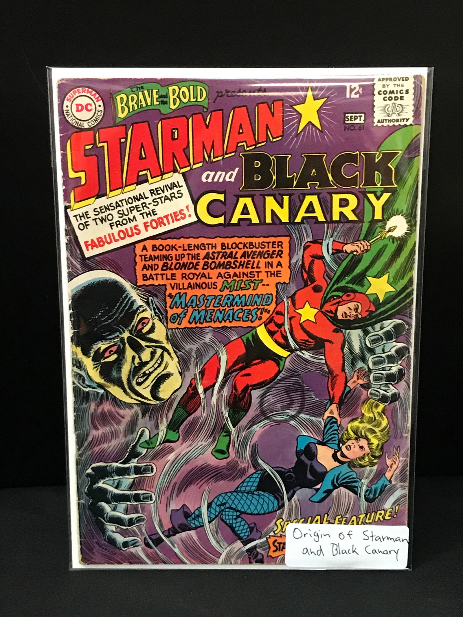 BRAVE AND THE BOLD PRESENTS #61 ORIGIN OF STARMAN AND BLACK CANARY - DC COMICS: Prices are in Canadian dollars