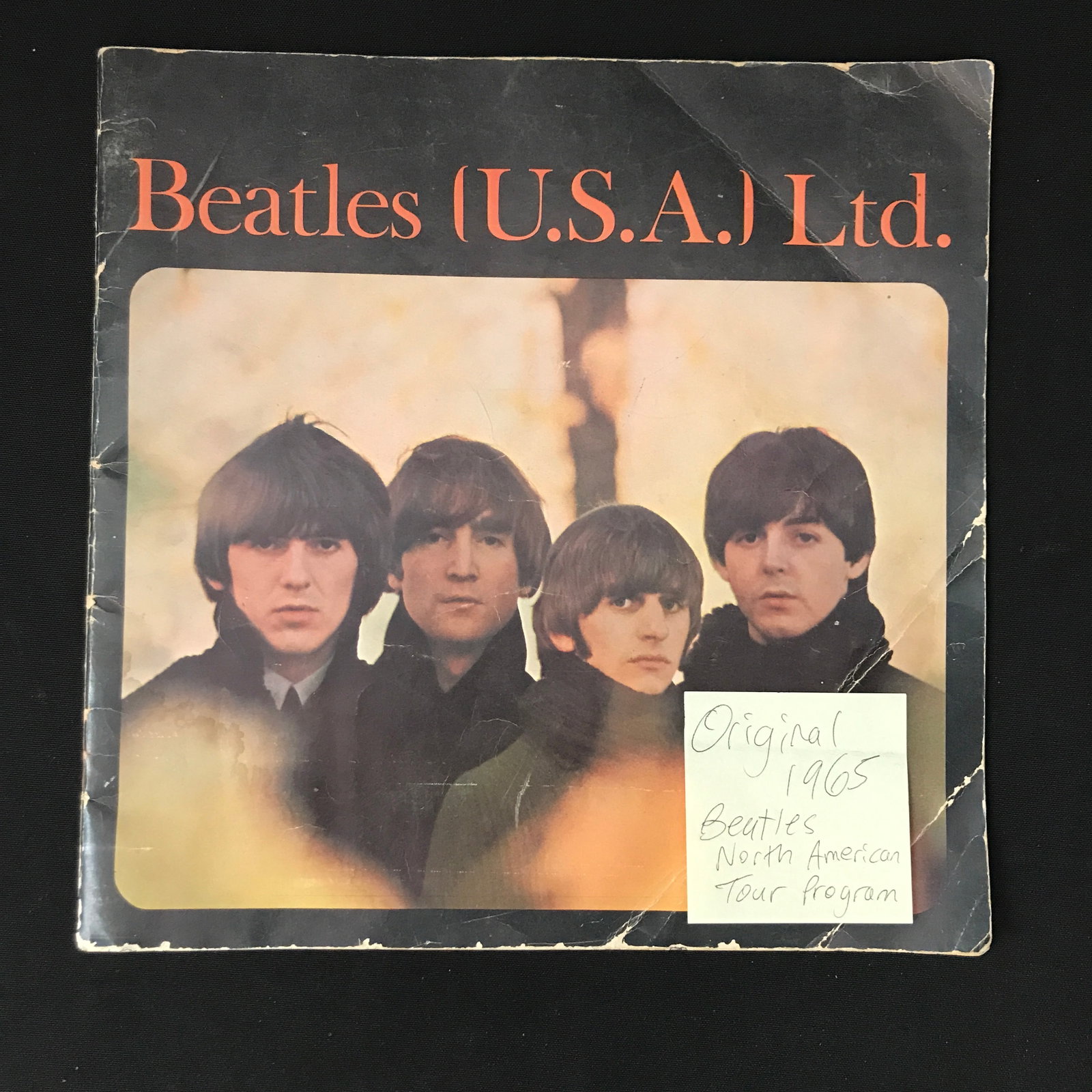 ORIGINAL BEATLES 1965 NORTH AMERICAN TOUR PROGRAM: Prices are in Canadian dollars