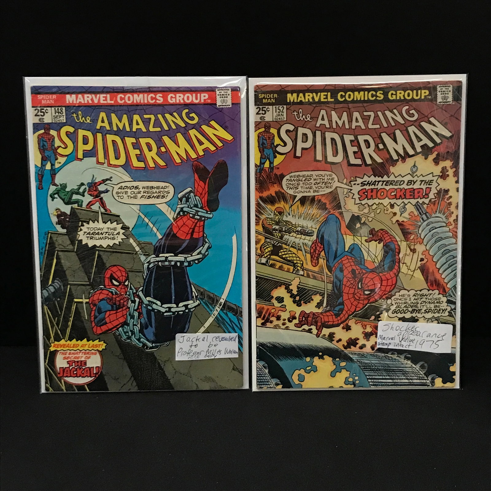 LOT OF 2 AMAZING SPIDERMAN COMICS - MARVEL COMICS: Prices are in Canadian dollars