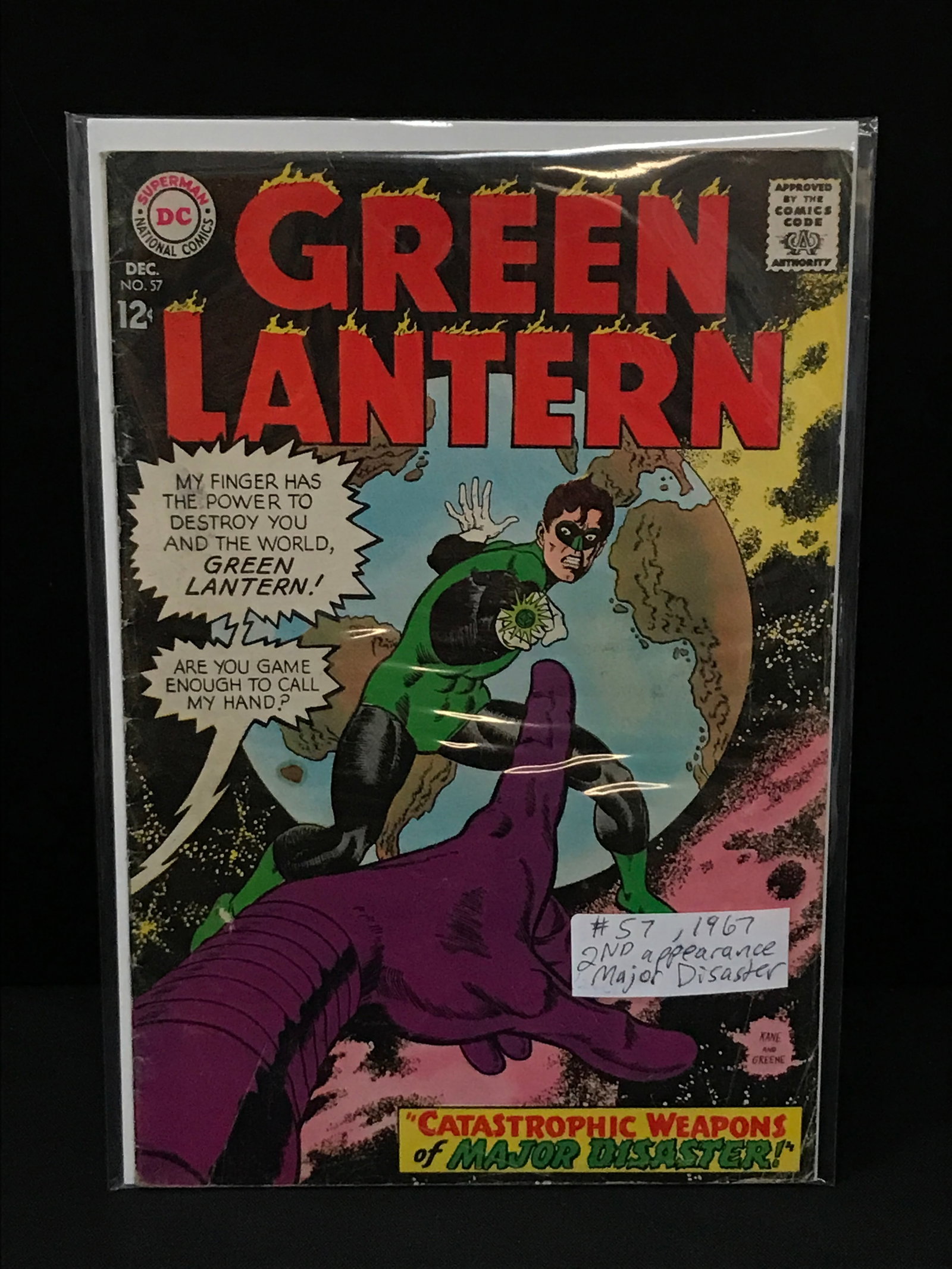 THE GREEN LANTERN #57 (1967) 2ND APP MAJOR DISASTER - DC COMICS: Prices are in Canadian dollars