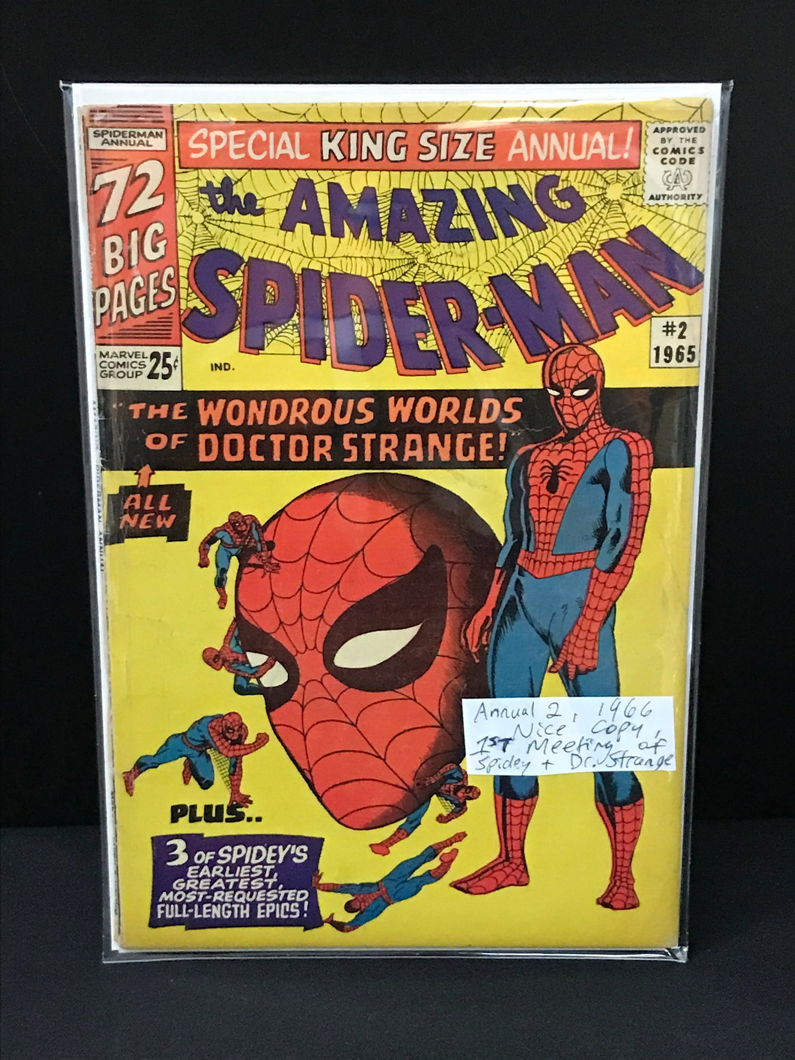 THE AMAZING SPIDERMAN KING SIZED ANNUAL #2 (1966) 1ST MEETING OF SPIDEY & DOC STRANGE - MARVEL COMIC (1 of 1)