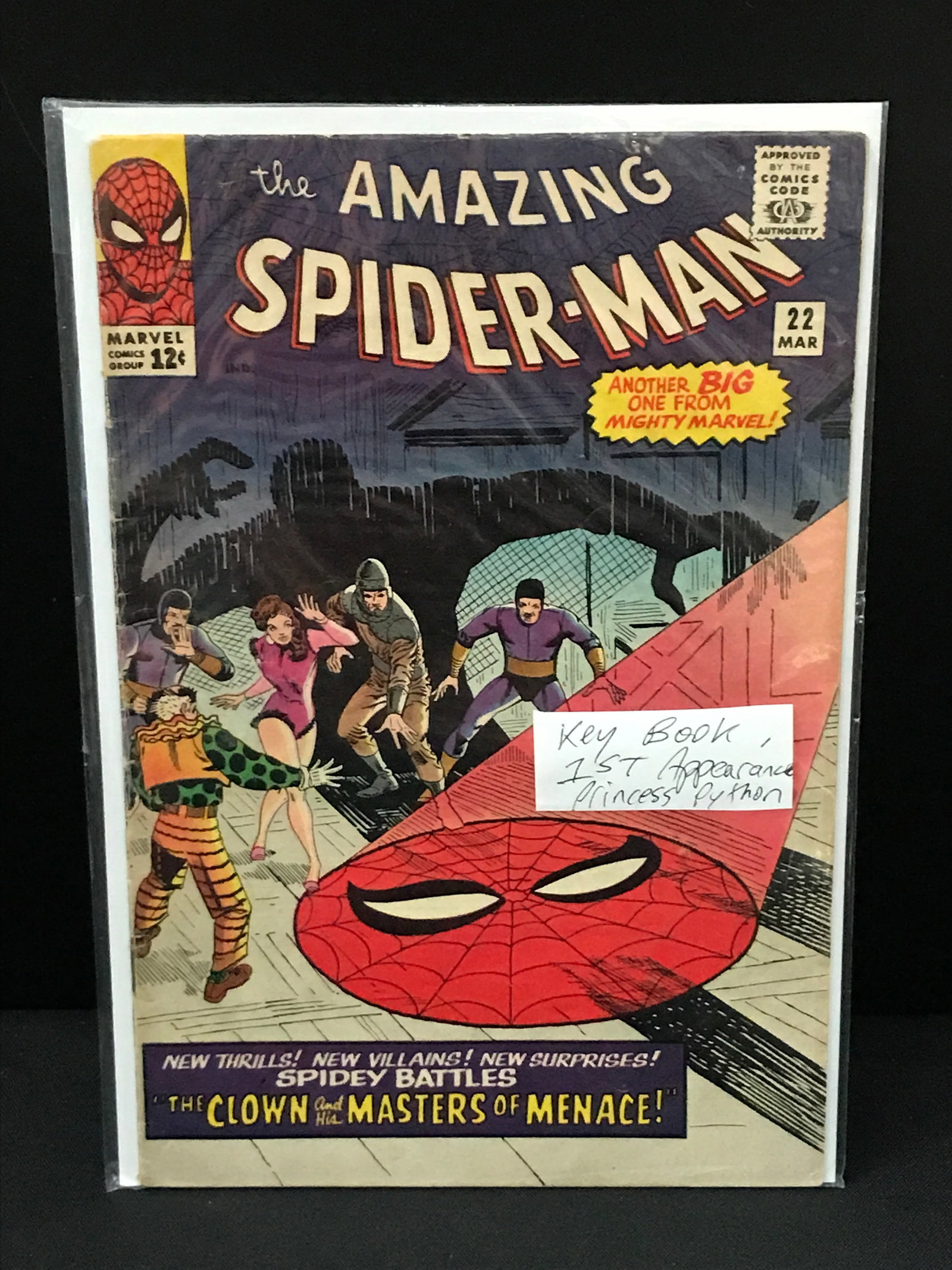 THE AMAZING SPIDERMAN #22 1ST APP PRINCESS PYTHON - MARVEL COMICS: Prices are in Canadian dollars