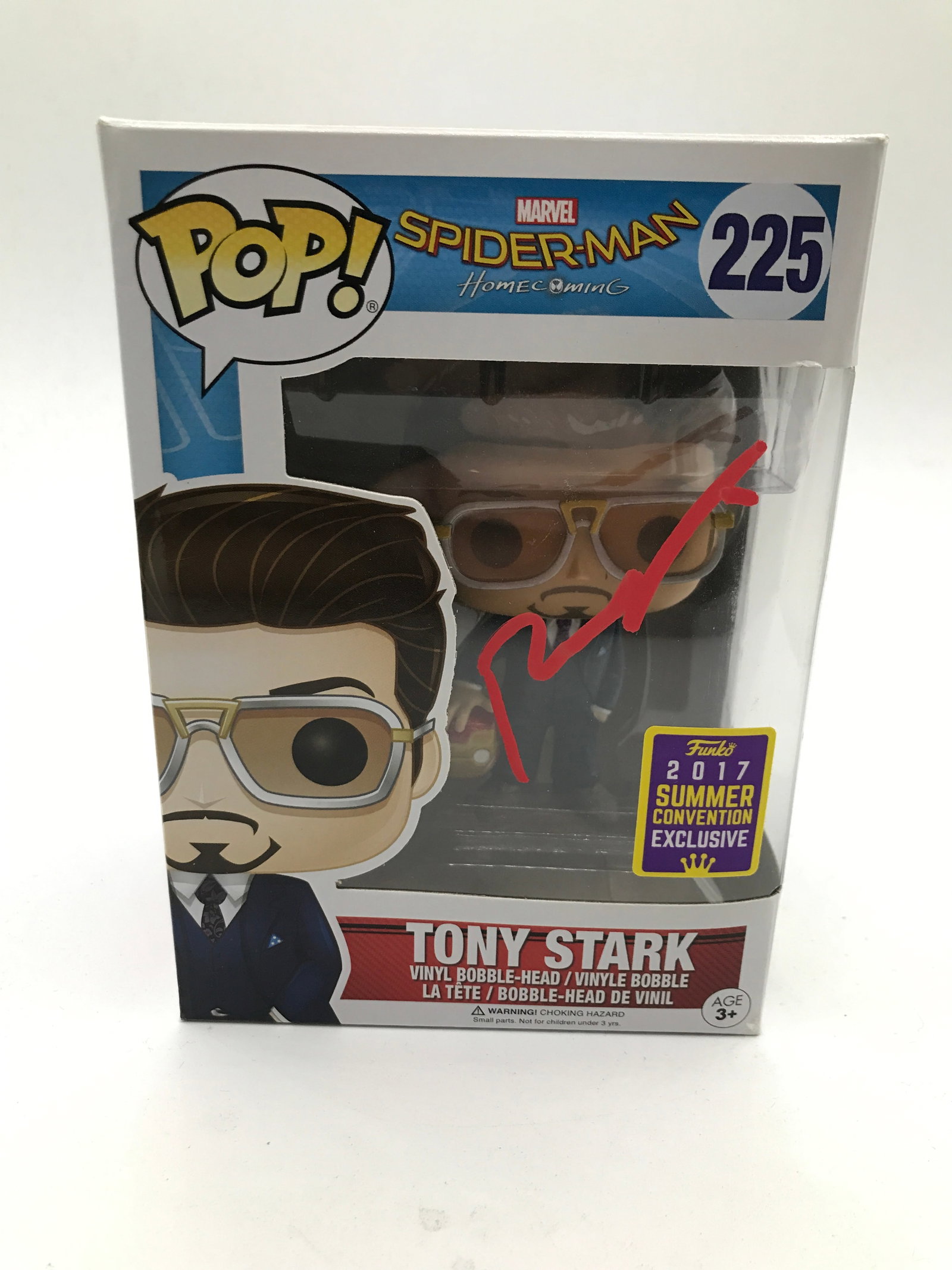 ROBERT DOWNEY JR SIGNED TONY STARK FUNKO POP (HOLLYWOOD COA): Prices are in Canadian dollars