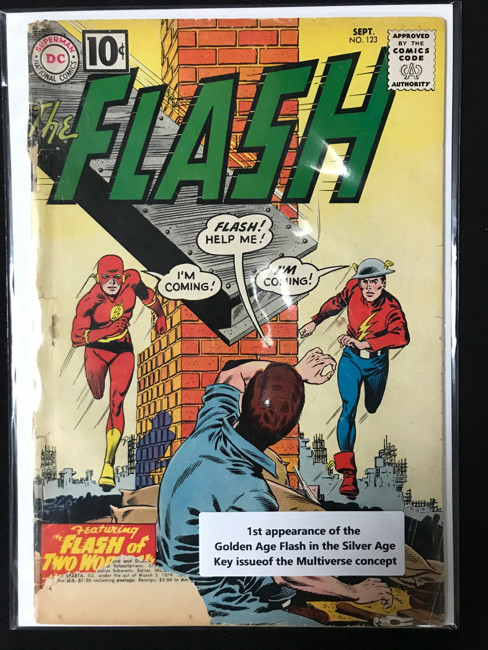 DC COMICS THE FLASH NO.123 (1ST APP GOLDEN AGE FLASH IN SILVER AGE): Prices are in Canadian dollars