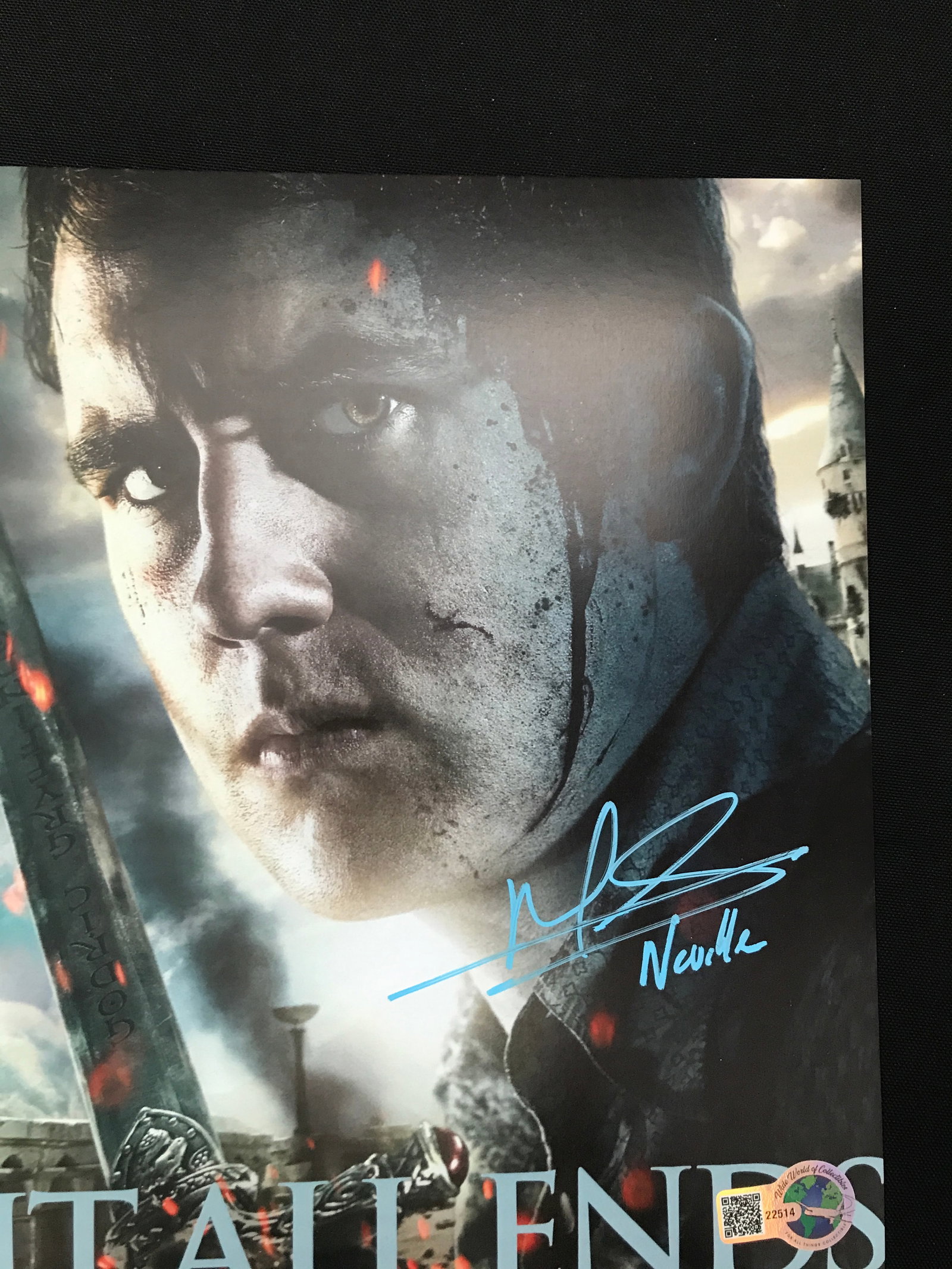 MATTHEW LEWIS SIGNED HARRY POTTER 8X10 - WWOC COA: Prices are in Canadian dollars