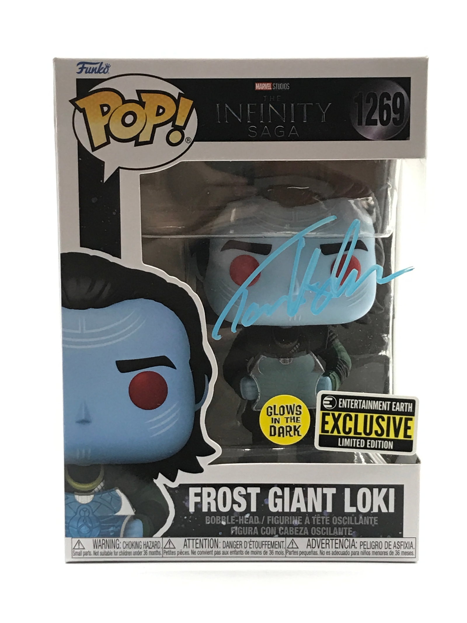 TOM HIDDLESTON SIGNED LOKI FUNKO POP - KB COA: Prices are in Canadian dollars