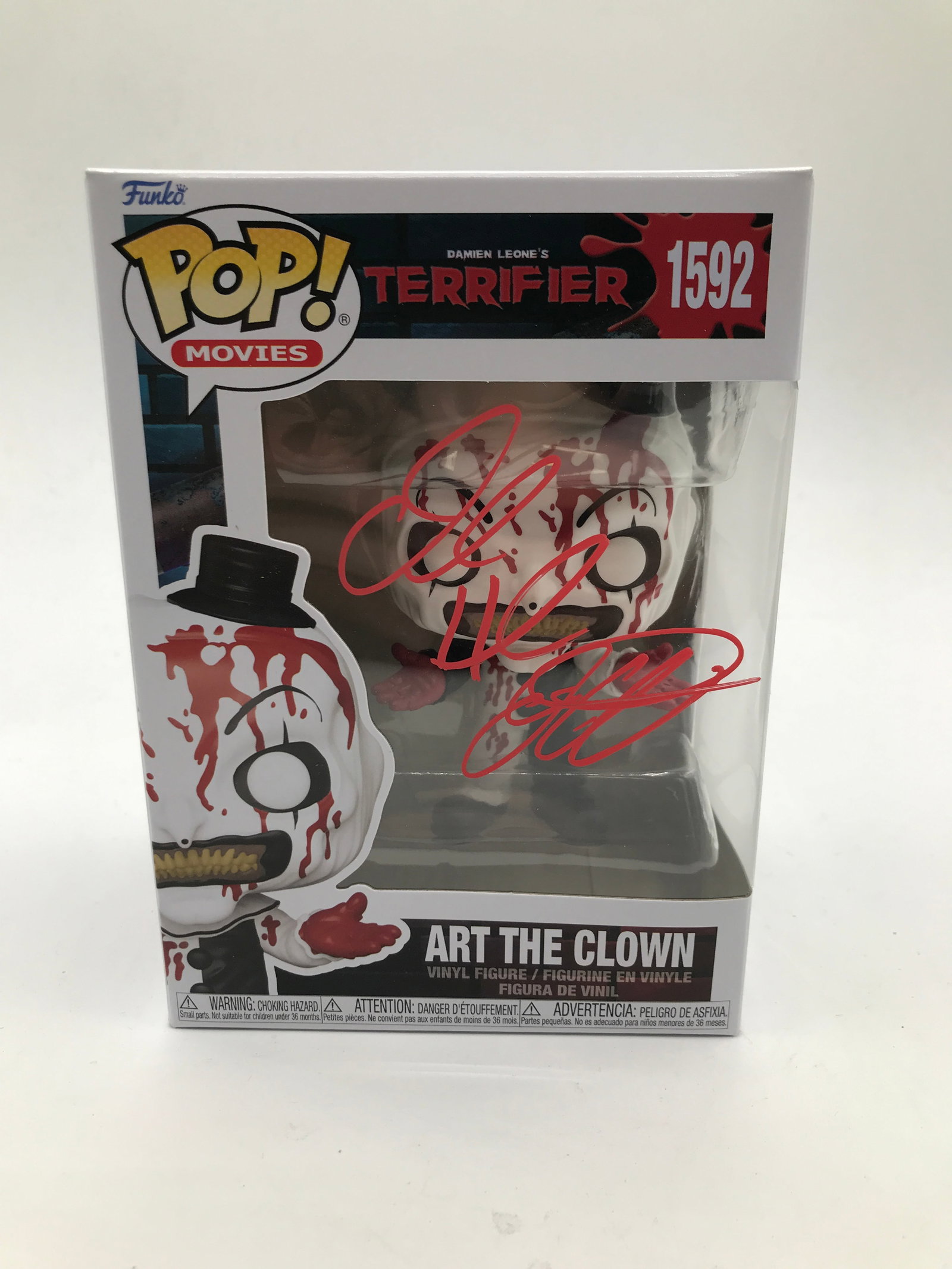 DAVID HOWARD THORTON SIGNED ART THE CLOWN FUNKO POP (HOLLYWOOD COA): Prices are in Canadian dollars