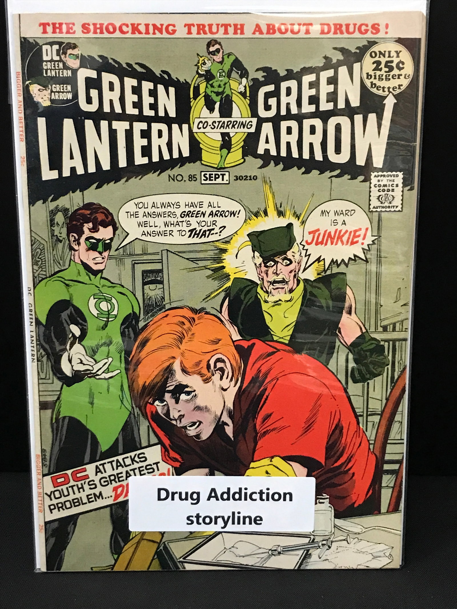 DC COMICS GREEN LANTERN NO.85 (DRUG ADDICTION ISSUE): Prices are in Canadian dollars
