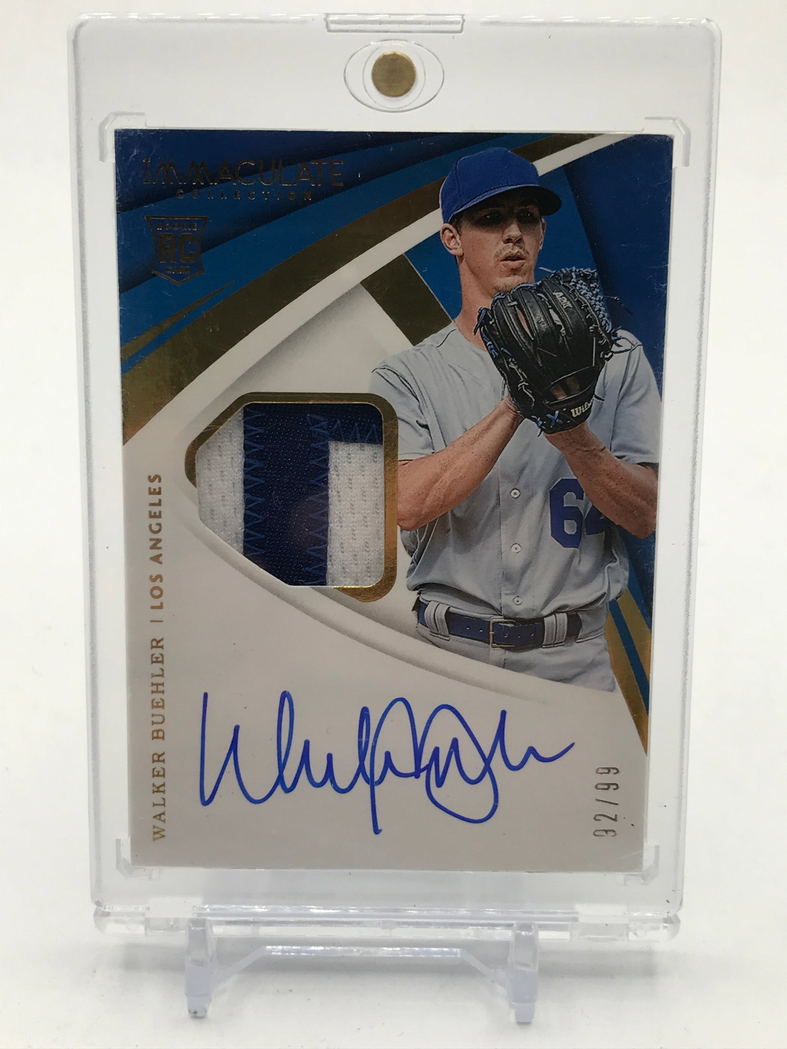 2018 PANINI IMMACULATE WALKER BUHLER ROOKIE PATCH AUTO 92/99: Prices are in Canadian dollars