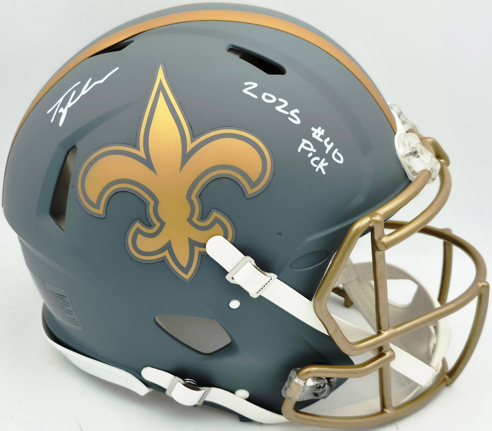 TYLER SCHUCK SIGNED NEW ORLEANS SAINTS FULL SIZE HELMET (FANATICS COA): Prices are in Canadian dollars
