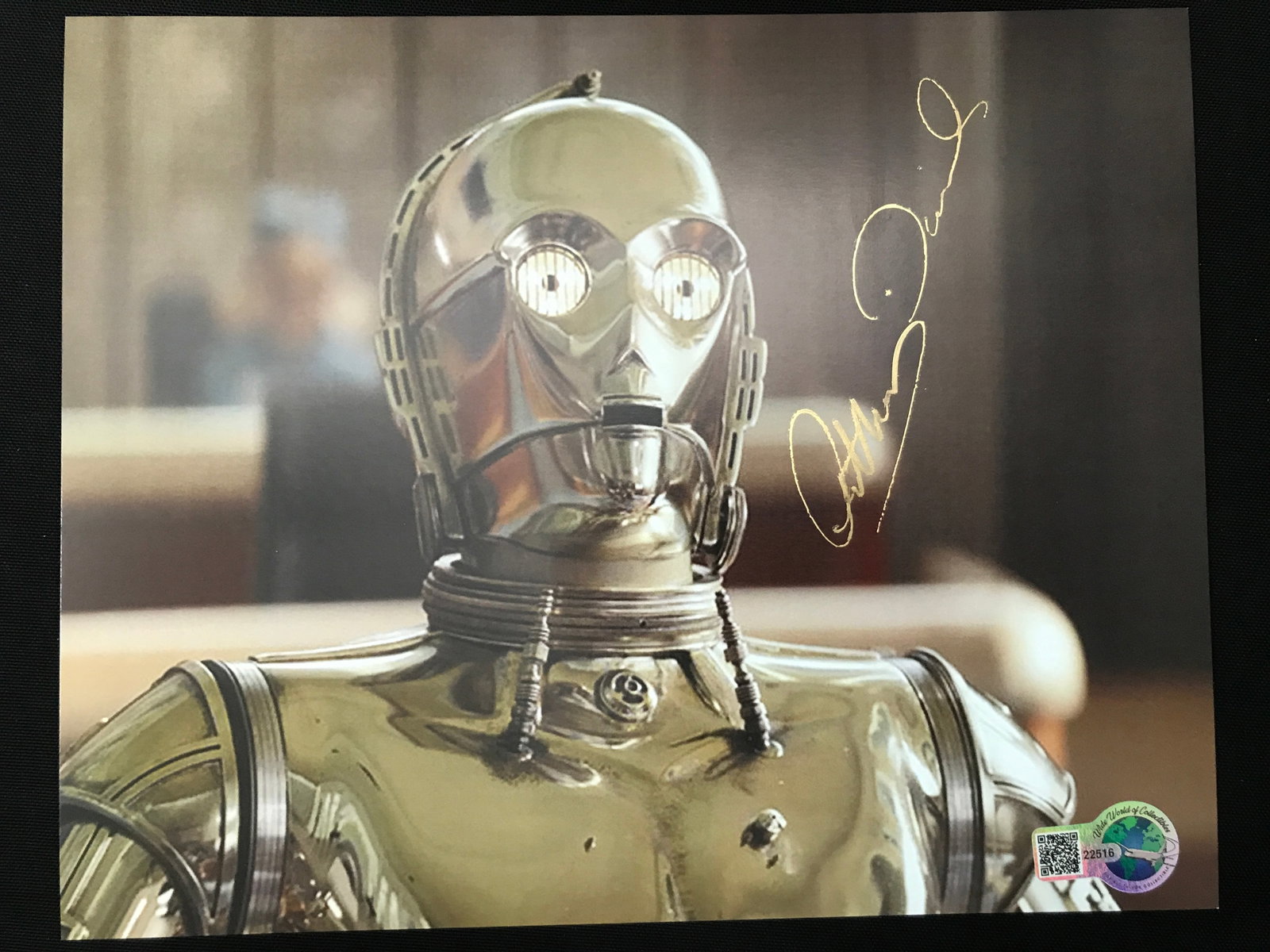 ANTHONY DANIELS SIGNED C3P0 STAR WARS 8X10 - WWOC COA: Prices are in Canadian dollars