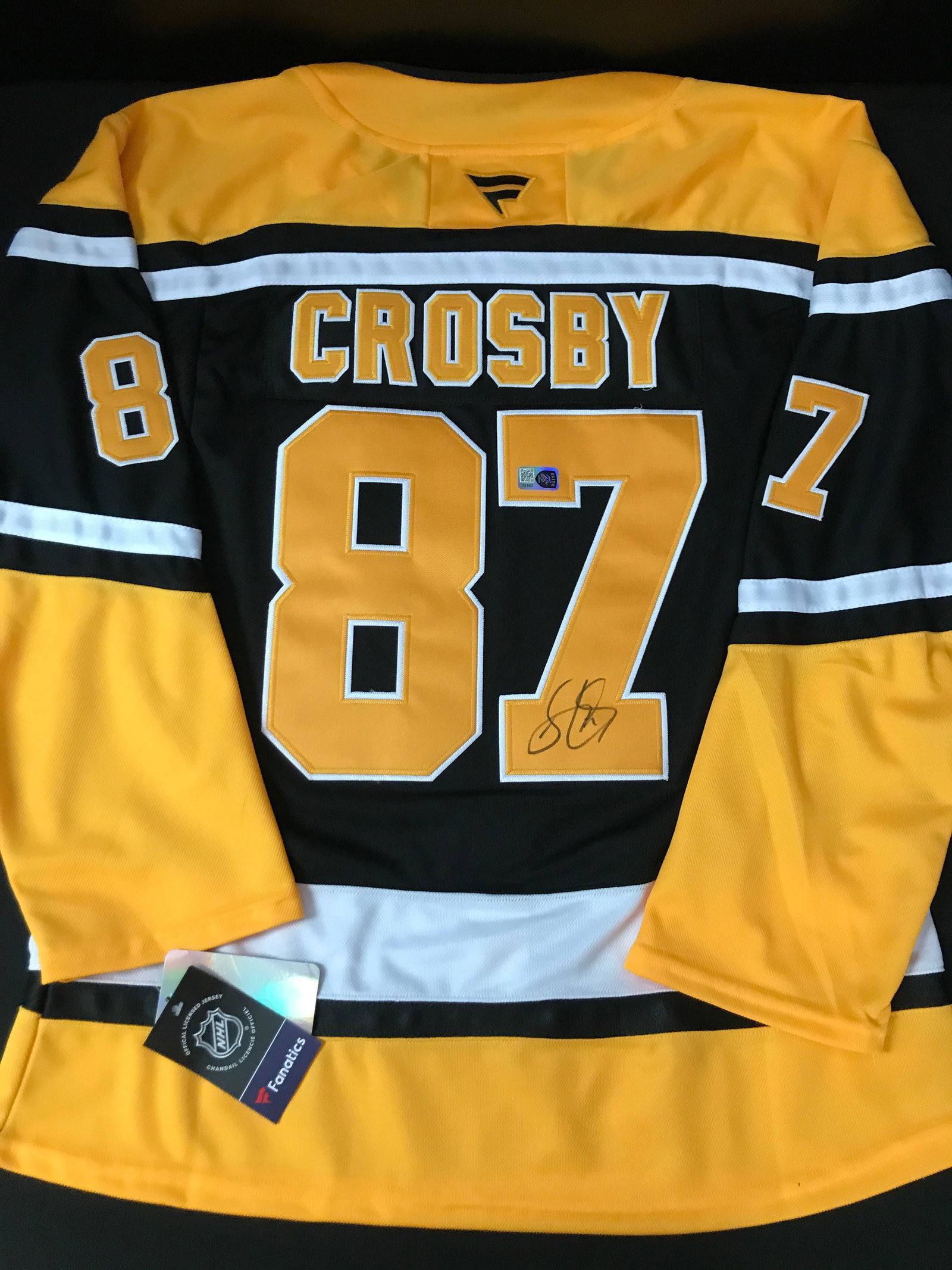 SIDNEY CROSBY SIGNED PITTSBURGH PENGUINS CUSTOM HOCKEY JERSEY - ELITE COA (1 of 3)
