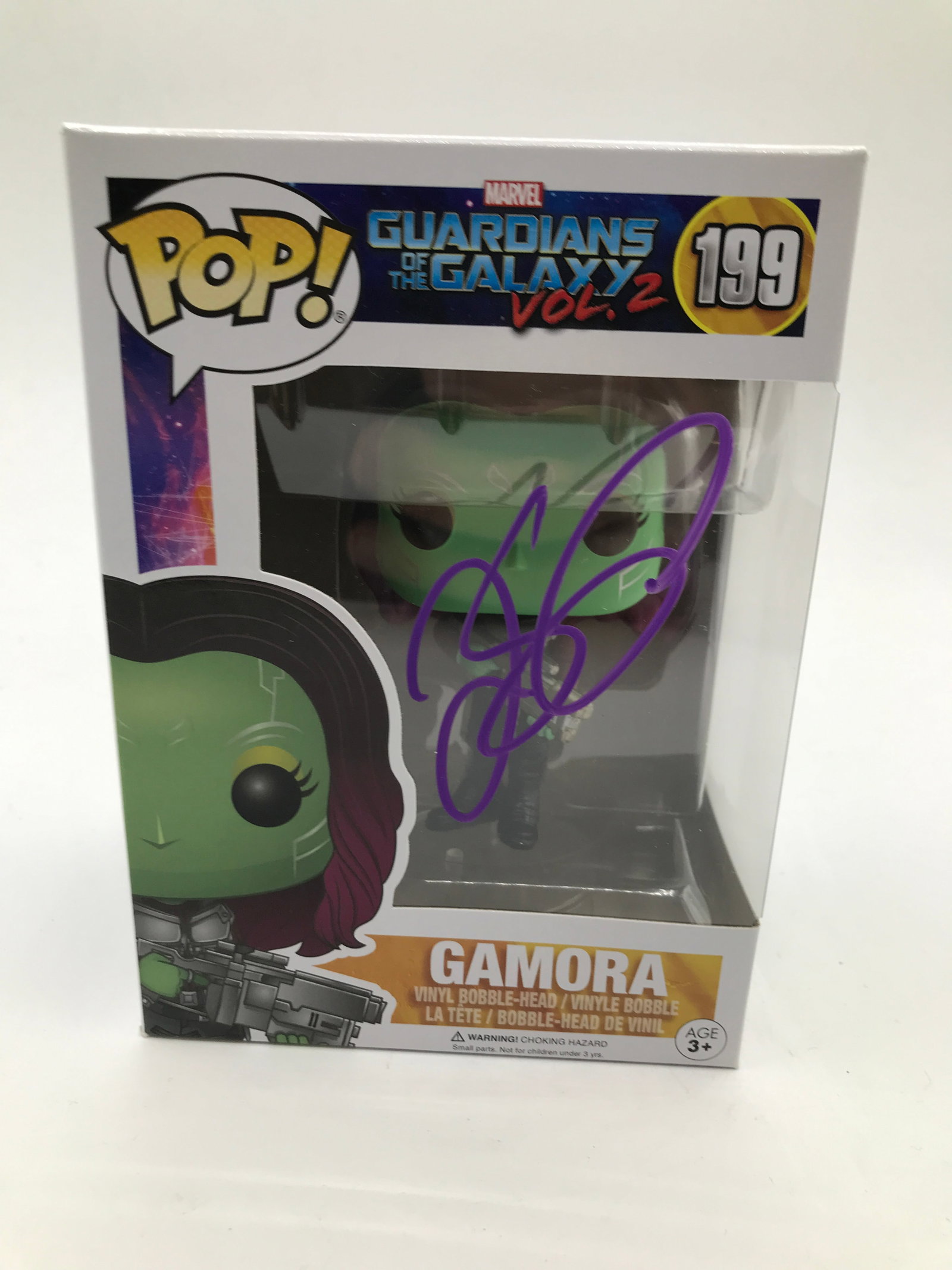 ZOE SALDANA SIGNED GAMORA FUNKO POP (AUTOGRAPH ADDICTS COA): Prices are in Canadian dollars