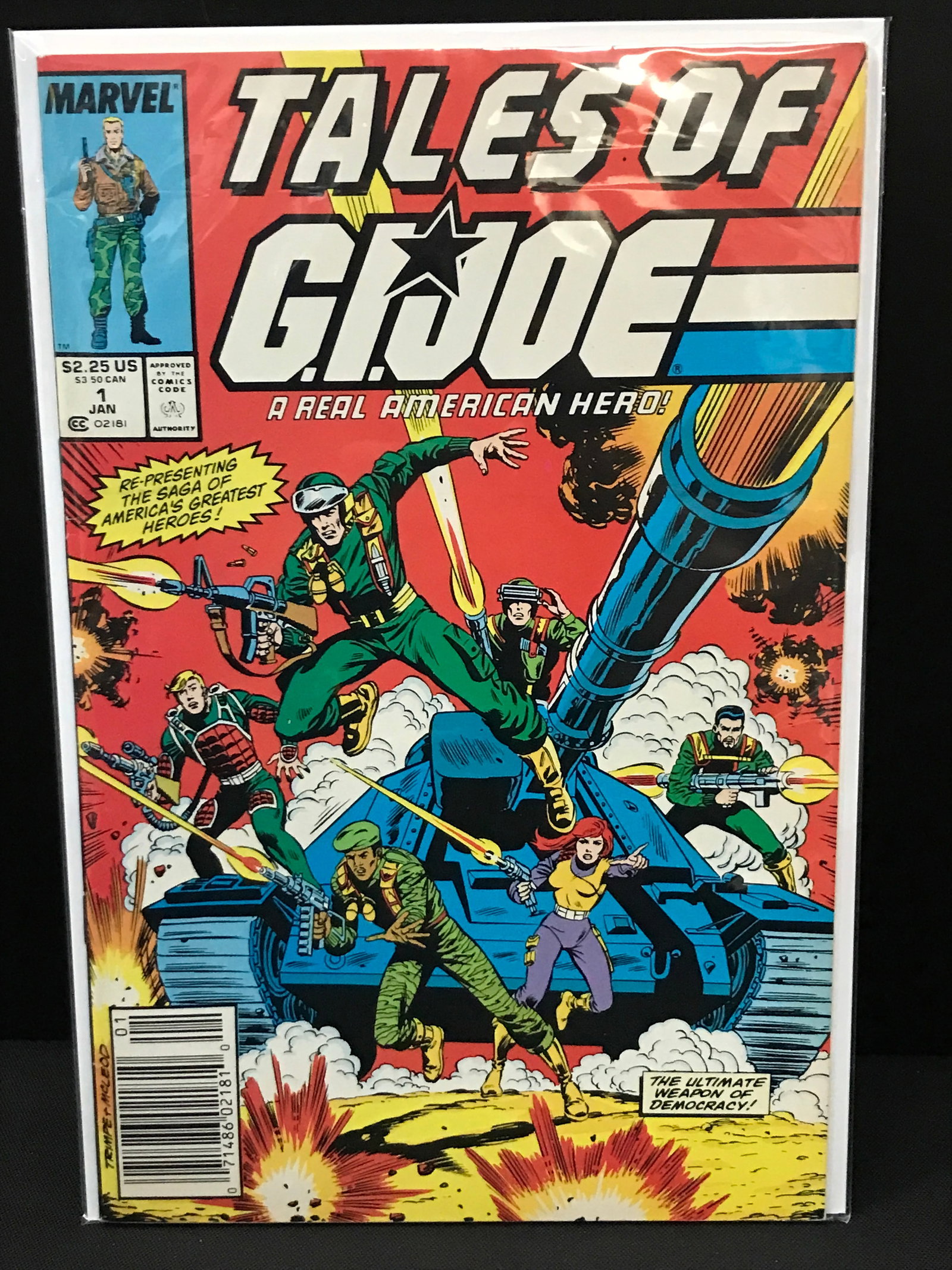 MARVEL COMICS G.I JOE NO.1 COMIC BOOK (1 of 1)