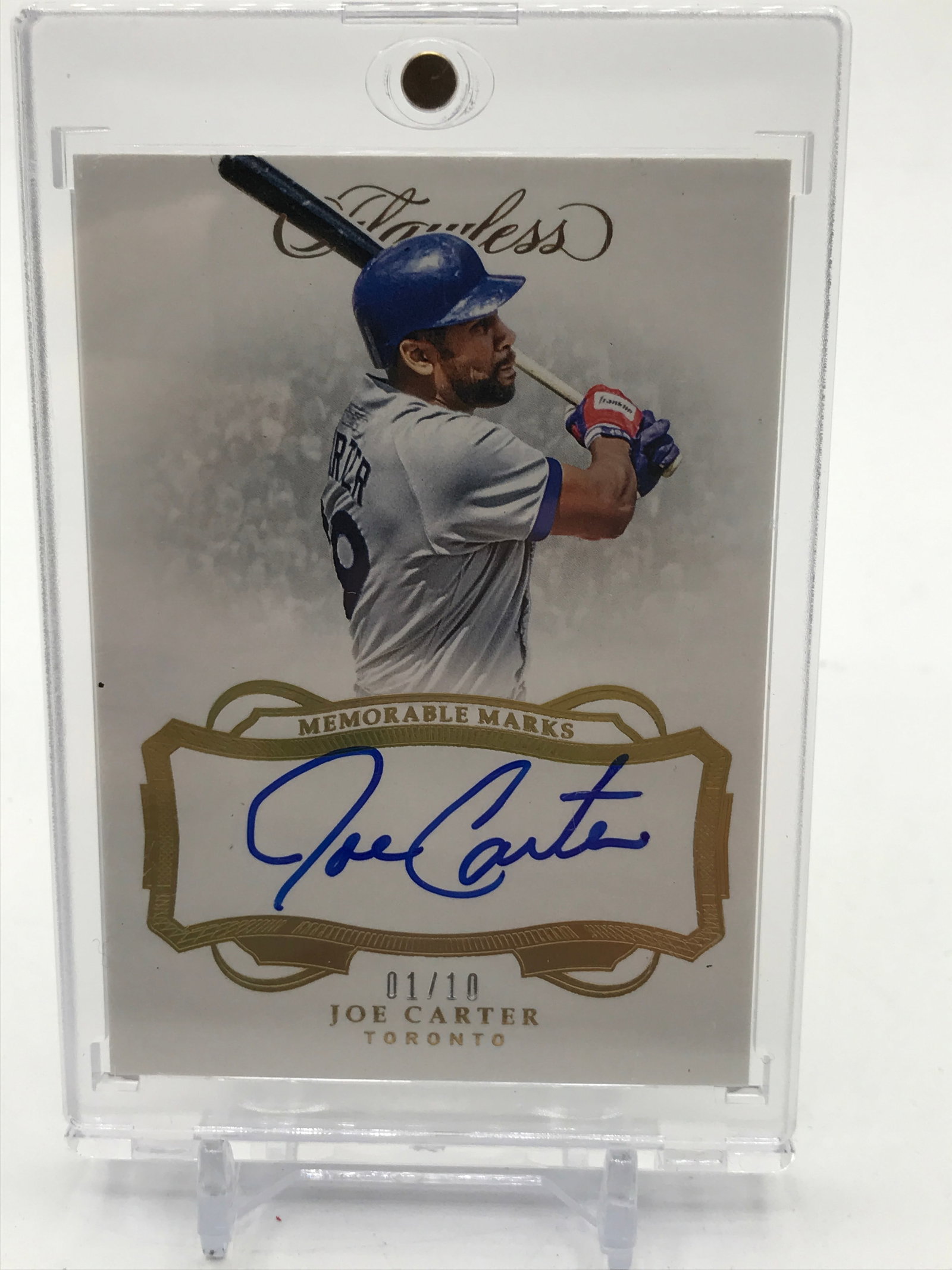 2019 PANINI FLAWLESS JOE CARTER MEMORABLE MARKS 1/10: Prices are in Canadian dollars