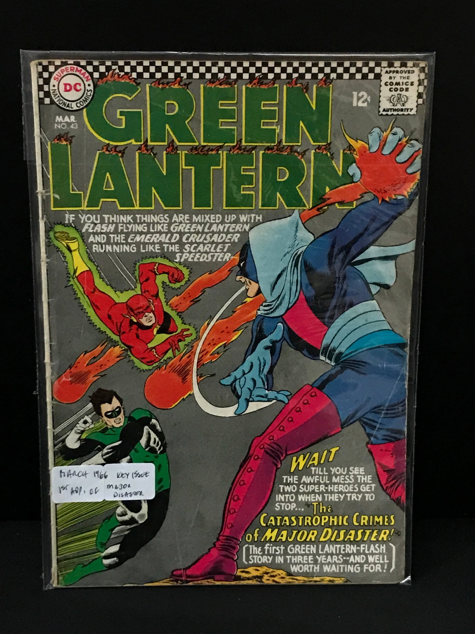 THE GREEN LANTERN #43 (1966) 1ST APP MAJOR DISASTER - DC COMICS: Prices are in Canadian dollars