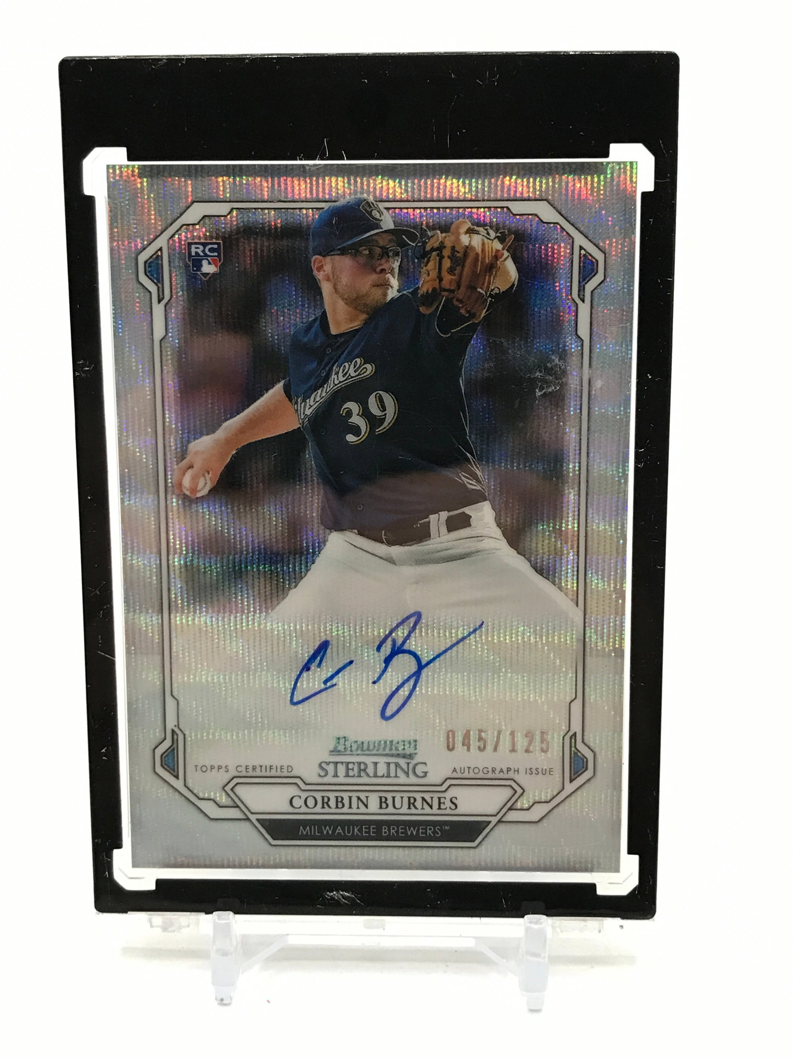 2019 TOPPS STERLING CORBIN BURNES ROOKIE AUTO 45/125: Prices are in Canadian dollars