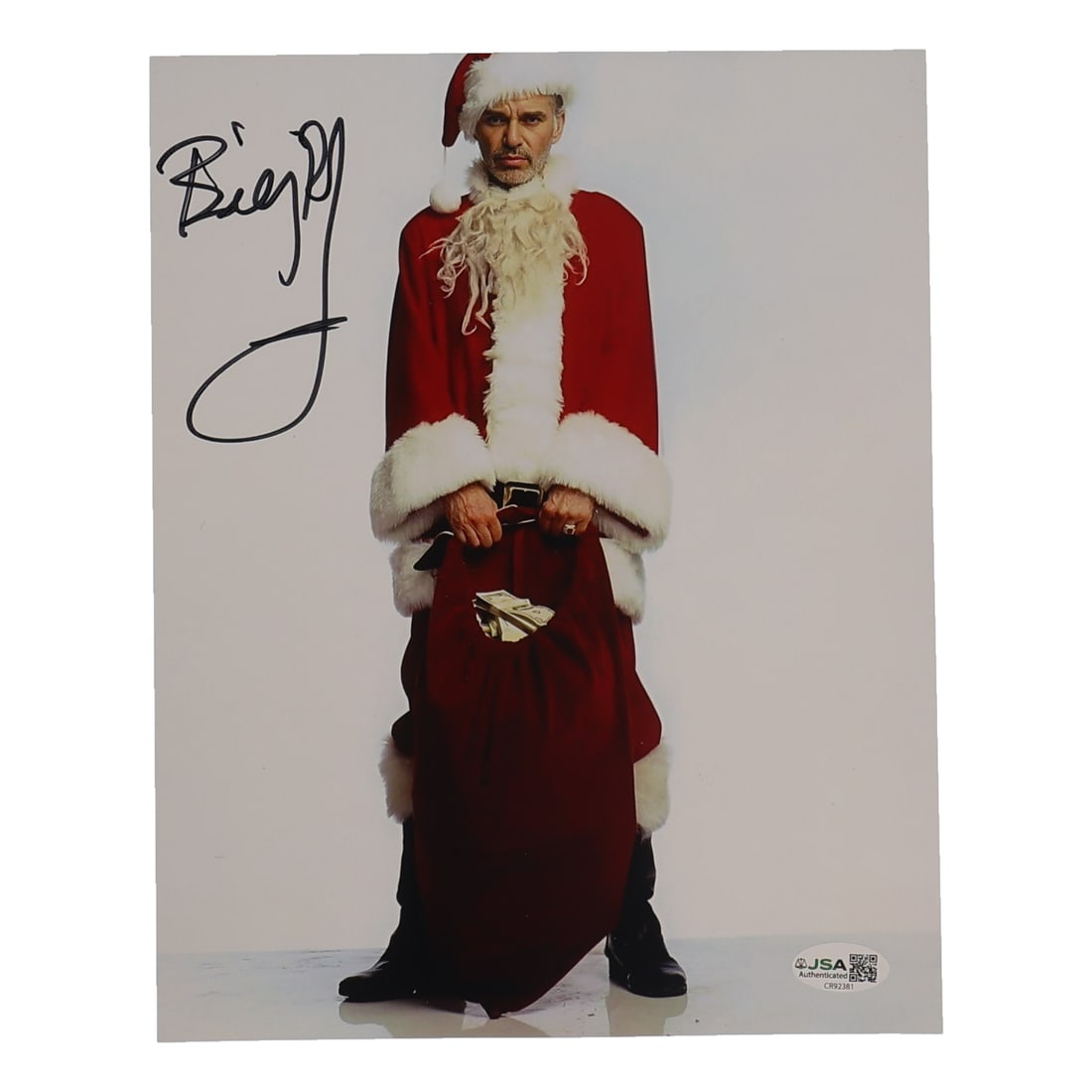 BILLY BOB THORNTON SIGNEF BAD SANTA 8X10 - JSA COA: Prices are in Canadian dollars