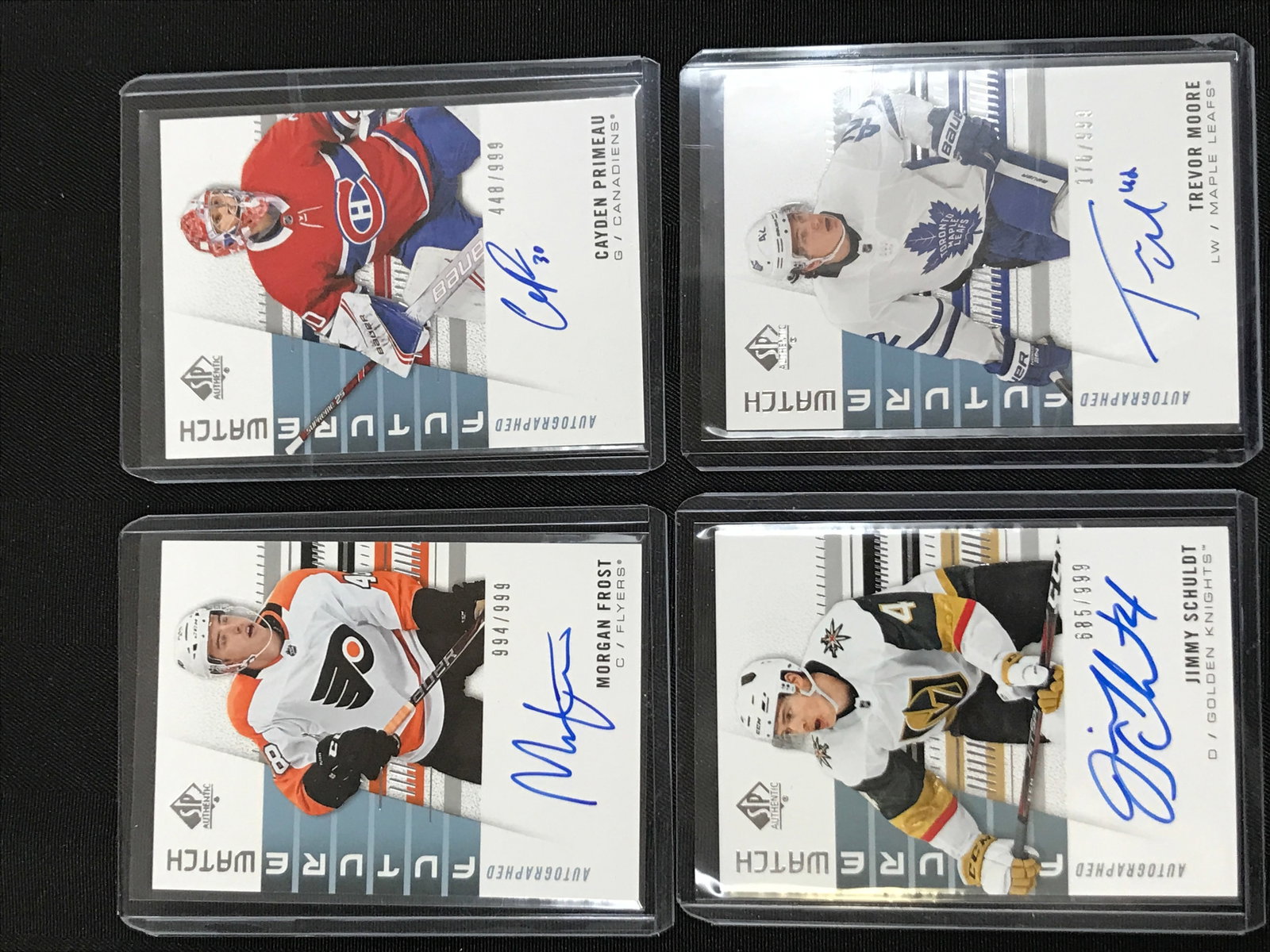 2019 UPPER DECK SPA FUTURE WATCH AUTO ROOKIE CARD LOT: Prices are in Canadian dollars