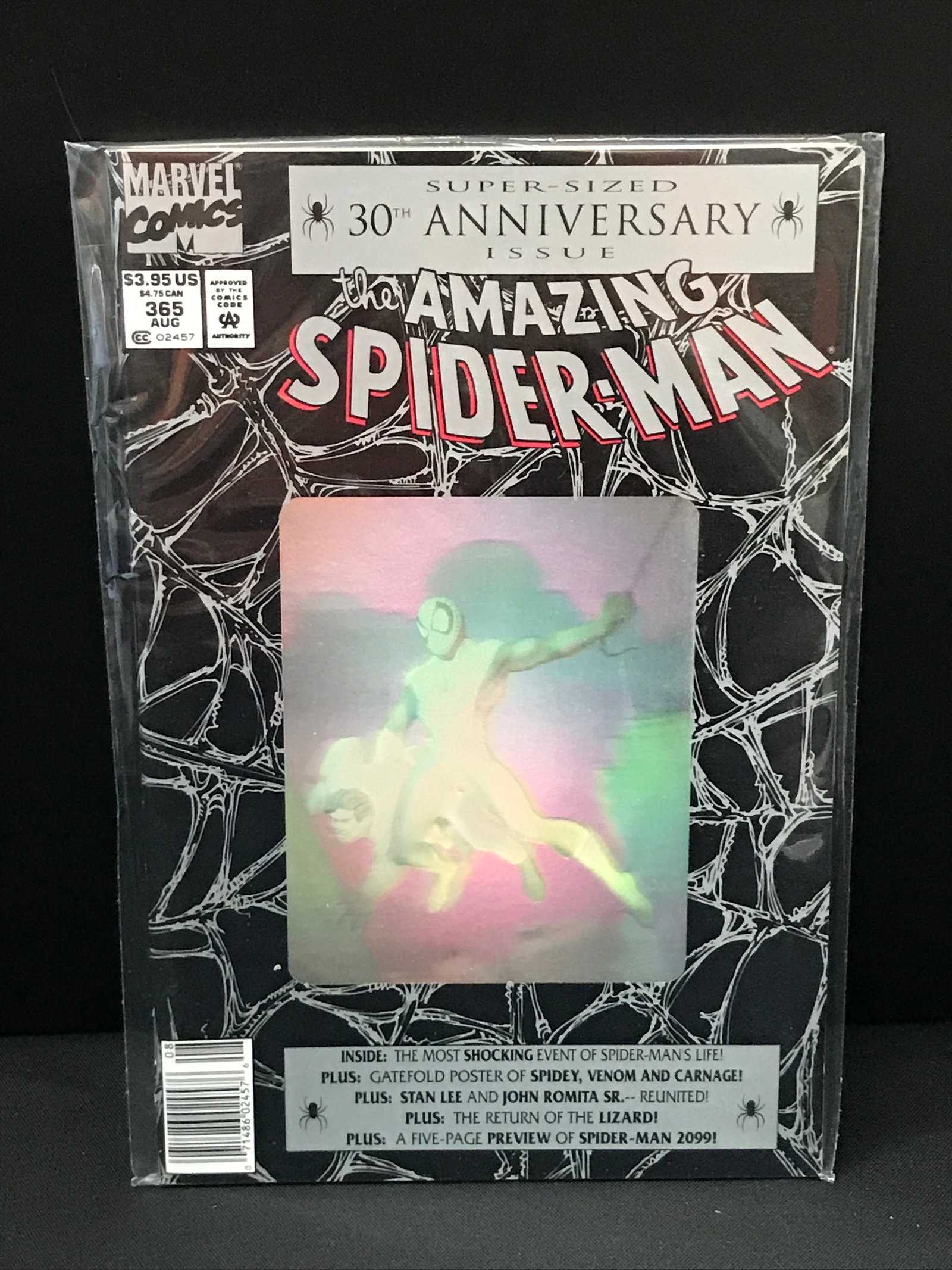 THE AMAZING SPIDERMAN #365 30TH ANNIVERSARY EDITION - MARVEL COMICS: Prices are in Canadian dollars