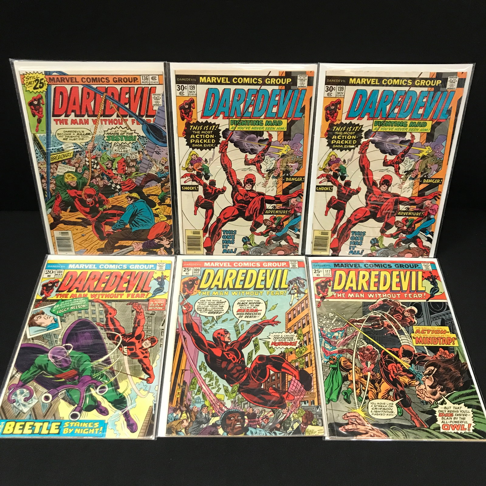 LOT OF 6 DAREDEVIL COMICS - MARVEL COMICS: Prices are in Canadian dollars