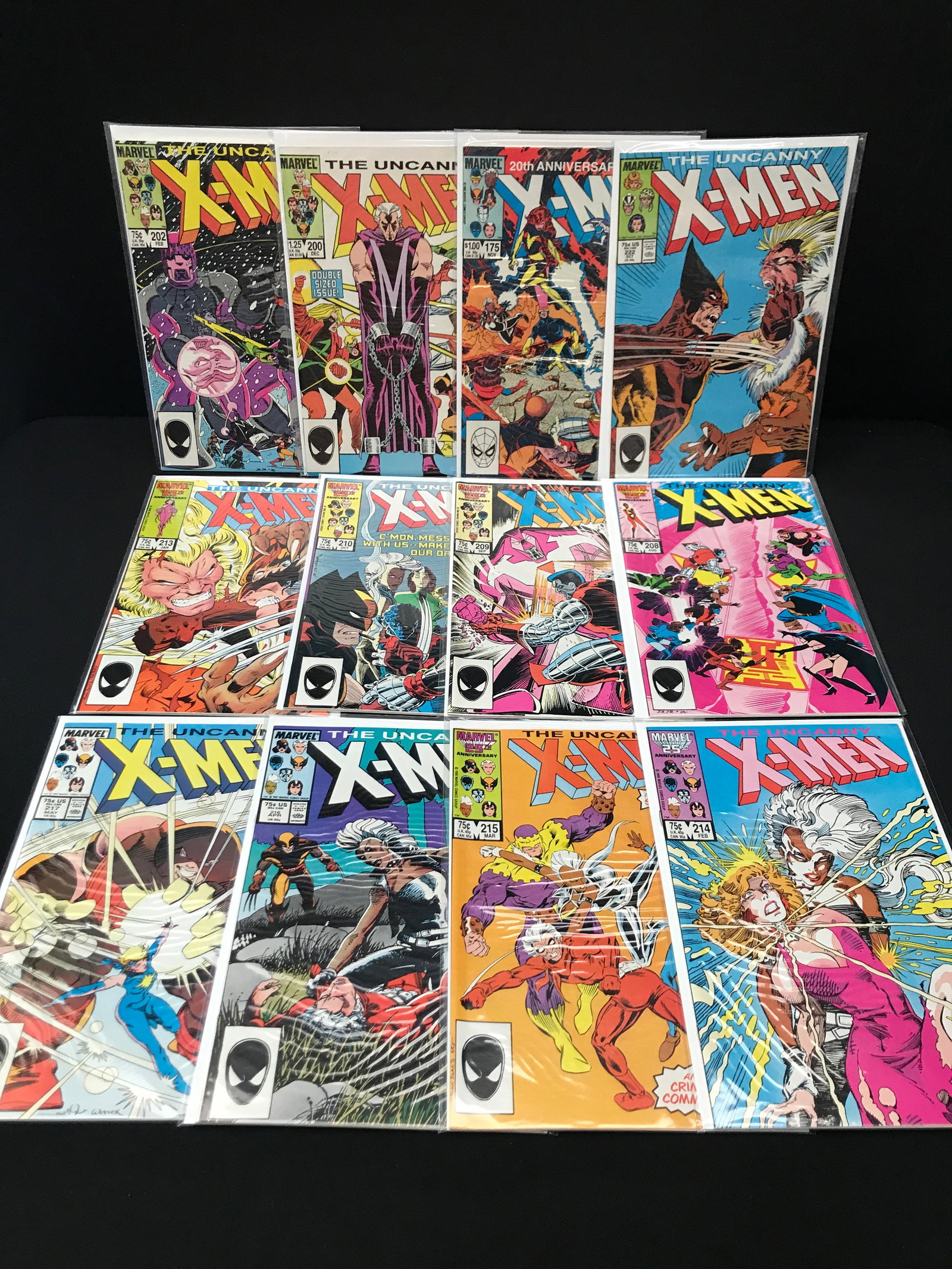 LOT OF 12 UNCANNY X-MEN COMICS - MARVEL COMICS: Prices are in Canadian dollars