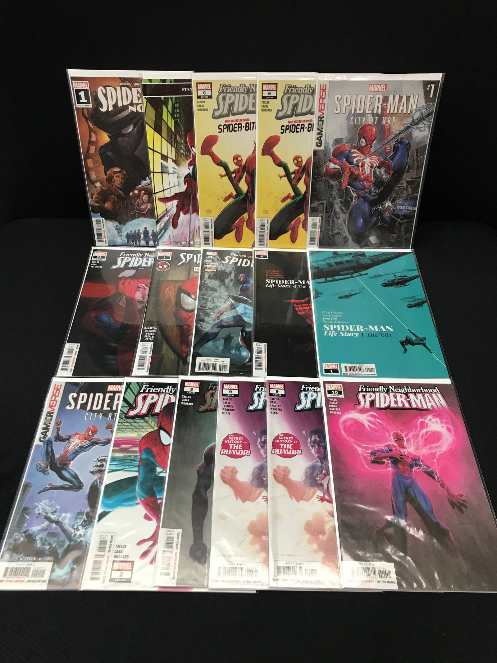 LOT OF 16 SPIDERMAN COMICS - MARVEL COMICS: Prices are in Canadian dollars