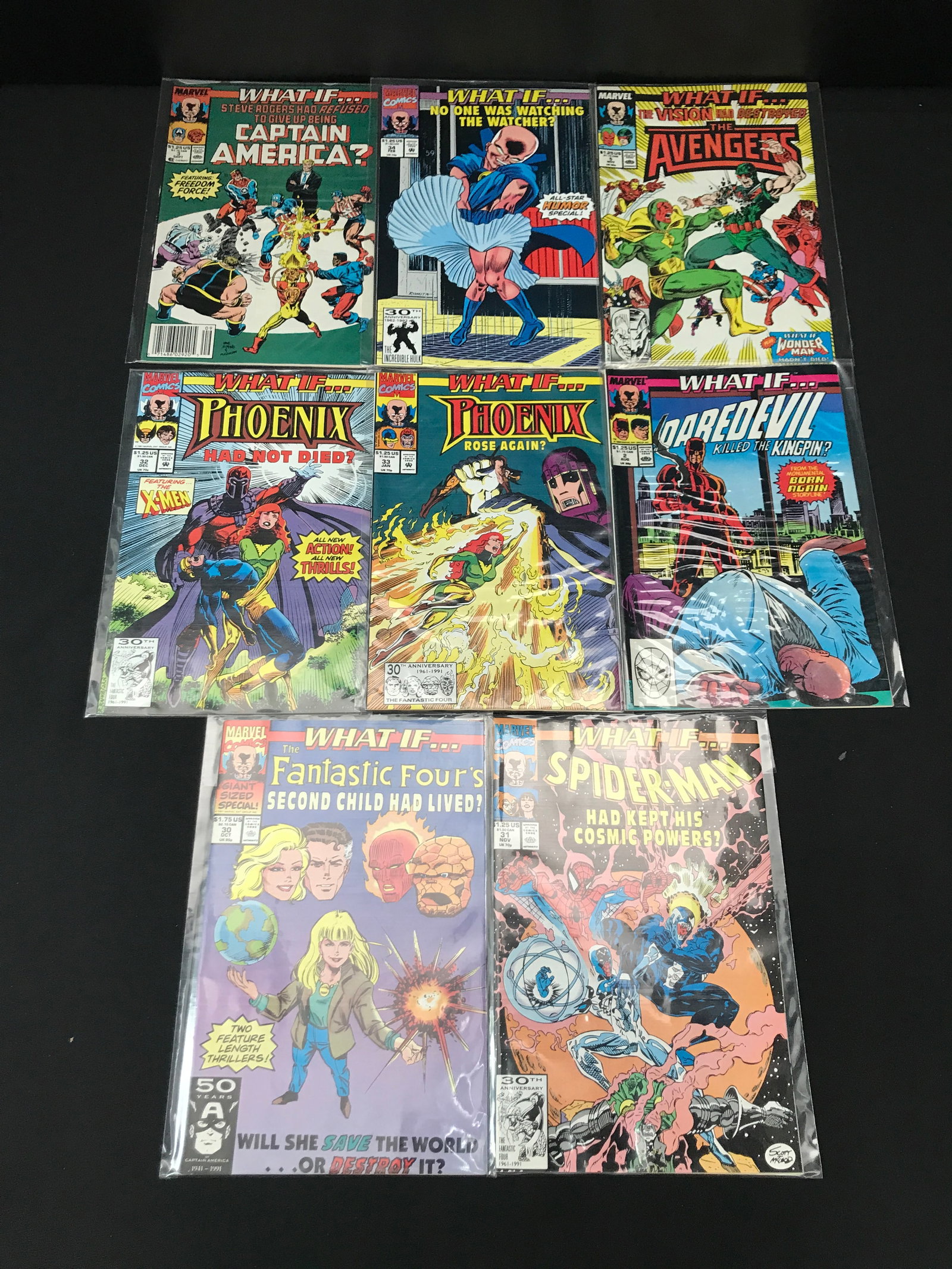 LOT OF 8 WHAT IF MARVEL COMICS (1 of 1)