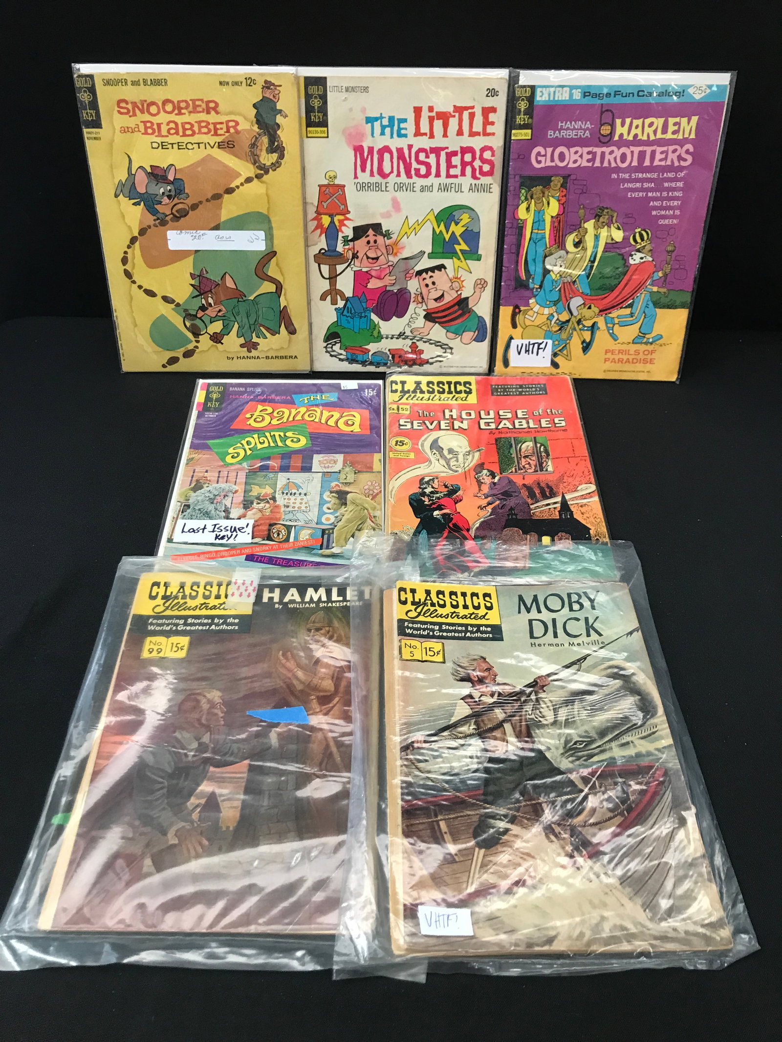 GOLD KEY AD CLASSIC ILLUSTRATED COMIC BOOK LOT: Prices are in Canadian dollars