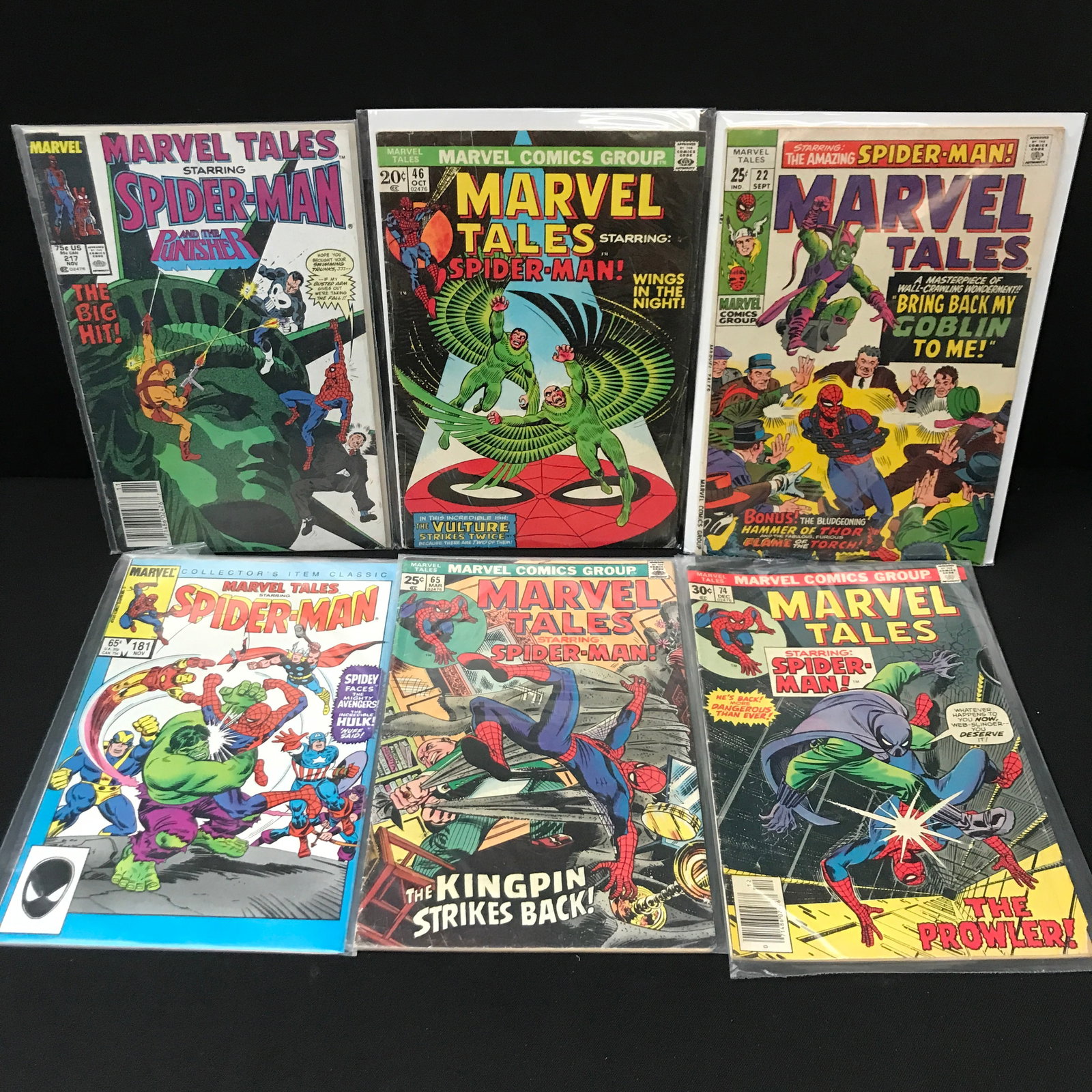 MARVEL TALES COMIC BOOK LOT: Prices are in Canadian dollars