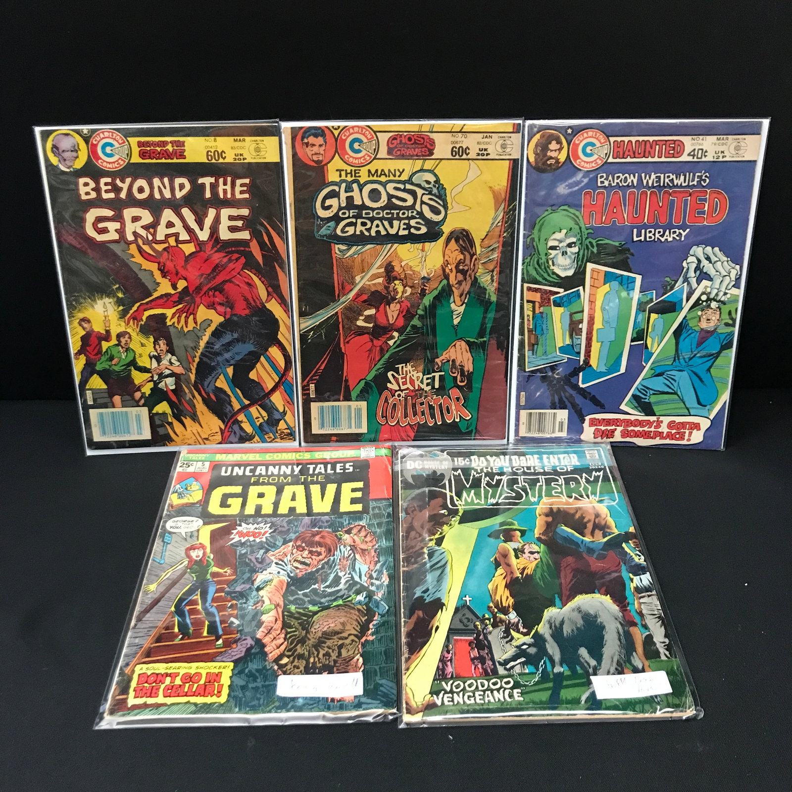 CHARLTON COMICS HORROR COMIC BOOK LOT: Prices are in Canadian dollars