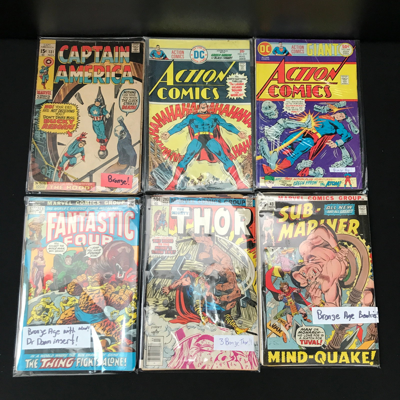 BRONZE AGE MARVEL SUPERHERO COMIC BOOK LOT (1 of 1)