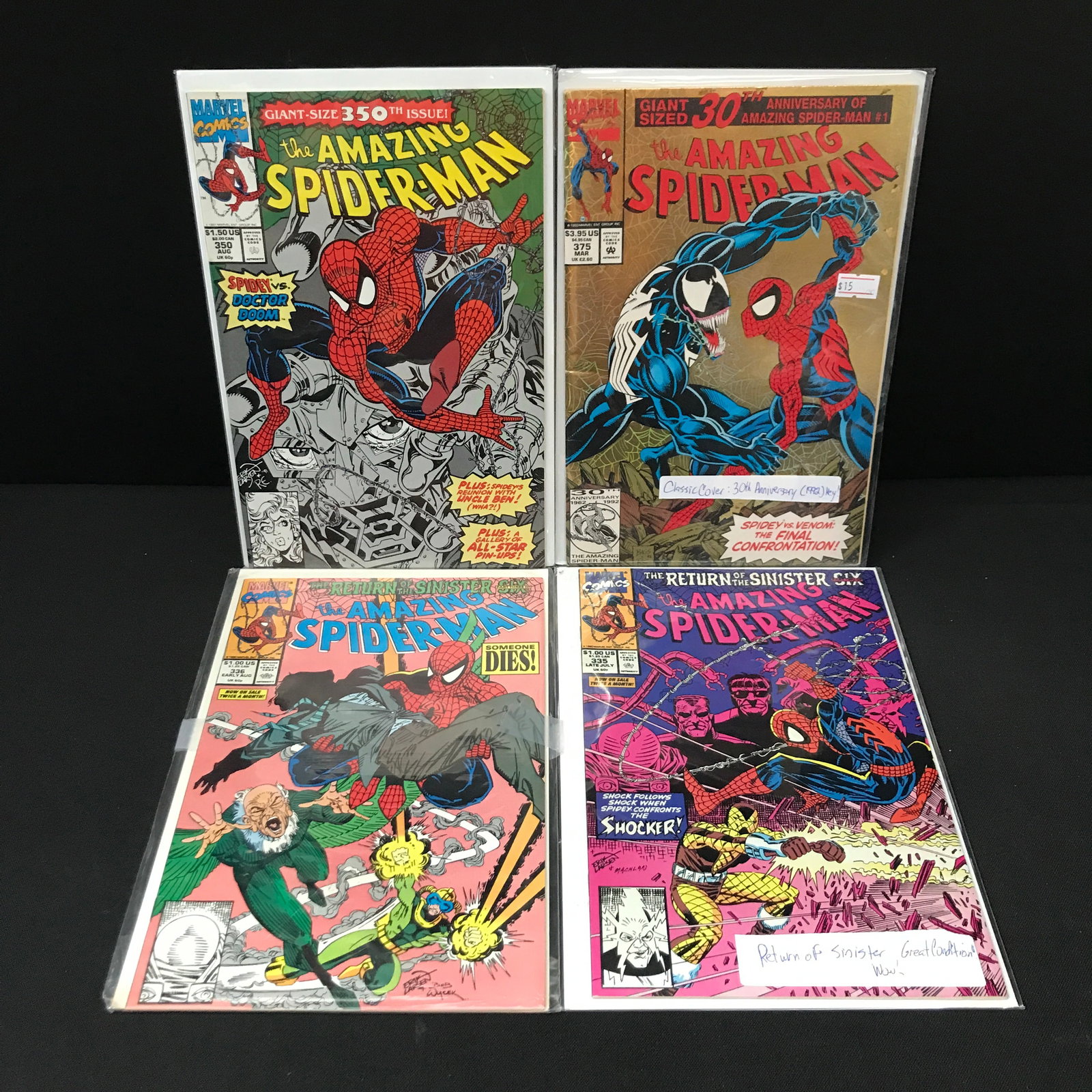 MARVEL COMICS THE AMAZING SPIDER-MAN COMIC BOOK LOT: Prices are in Canadian dollars
